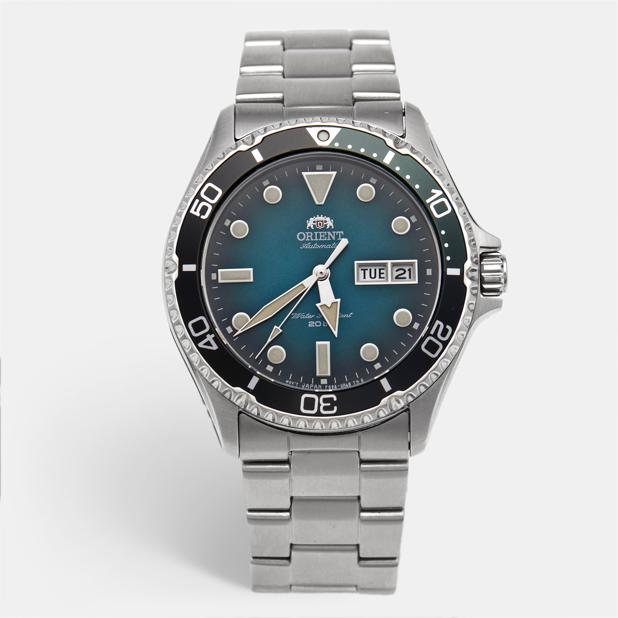 

Orient Kamasu Mako RA-AA0811E39B Green Dial Stainless Steel