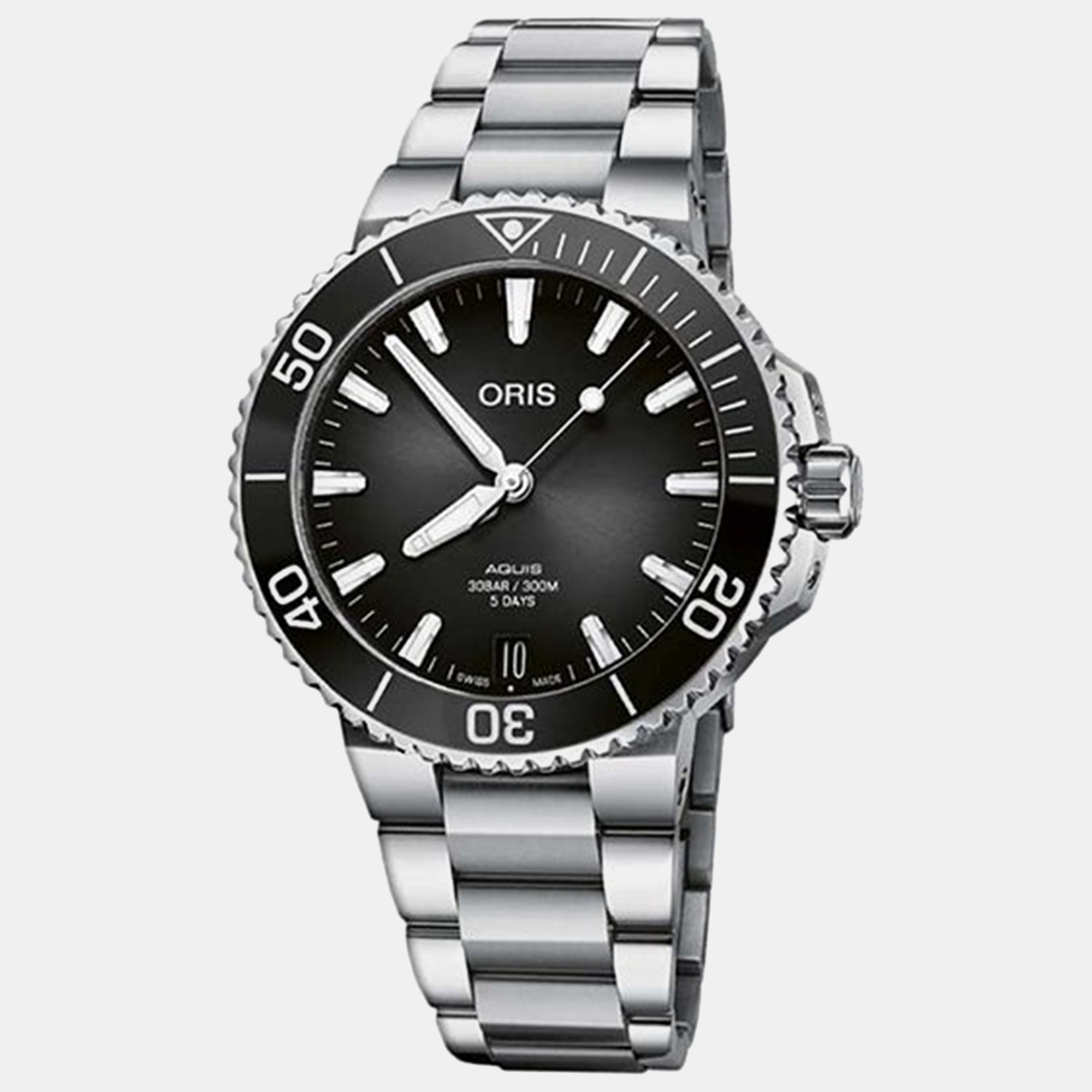 

Oris Black Stainless Steel Aquis