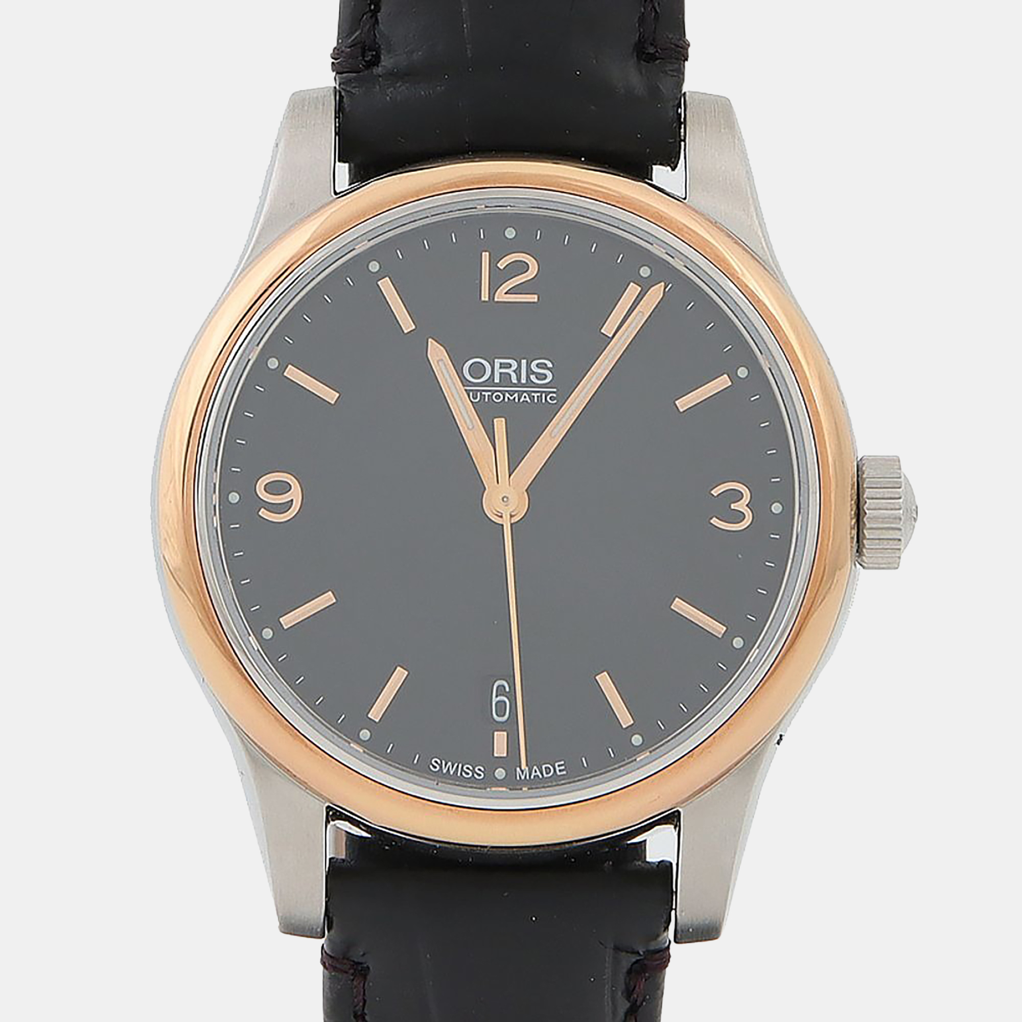 

Oris Classic Date 733 7578 4334 Stainless Steel Automatic Black Men Wristwatch