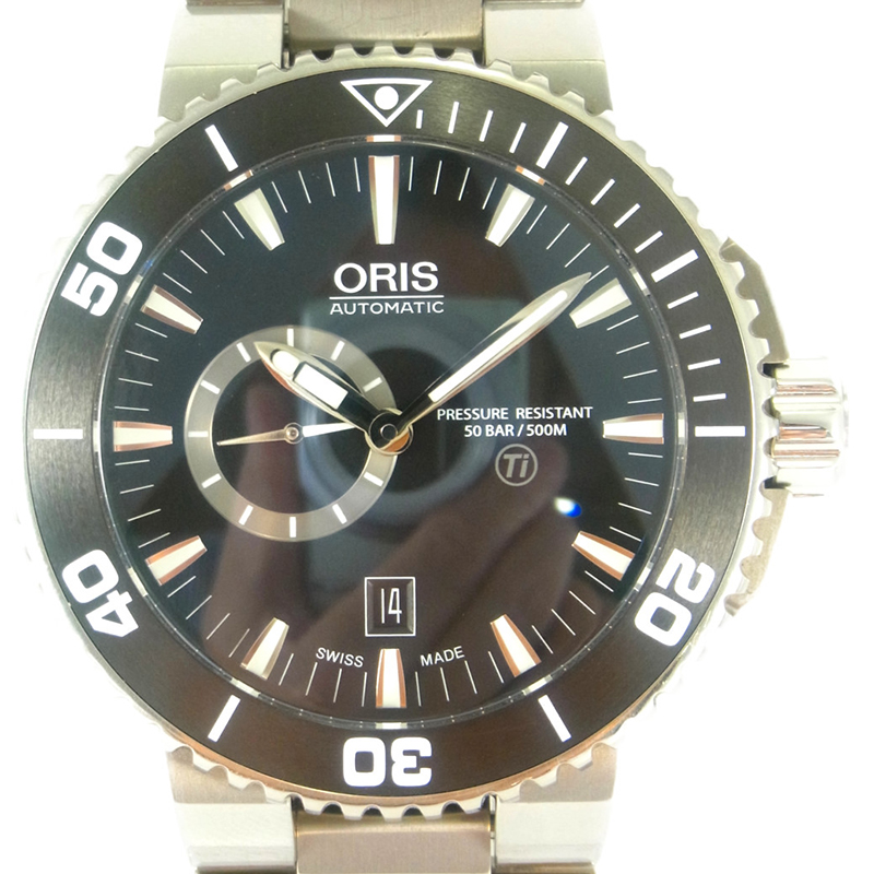 

Oris Black Titanium Aquis Small Second