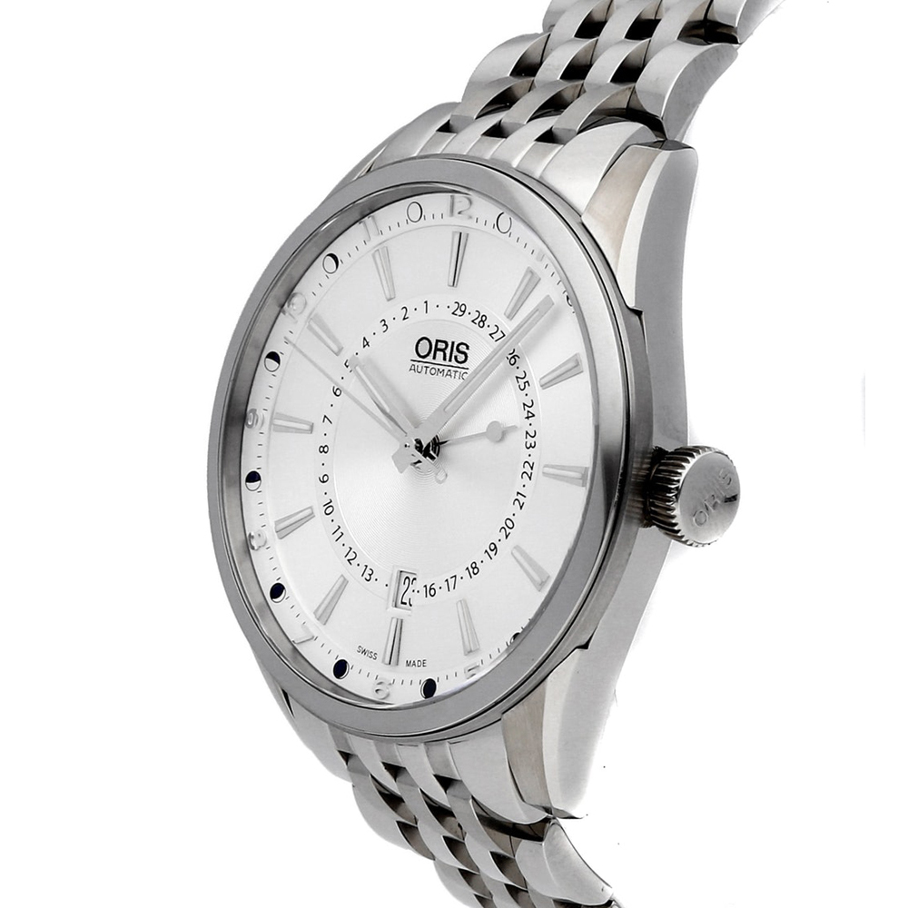 

Oris Silver Stainless Steel Artix Pointer Moon Automatic