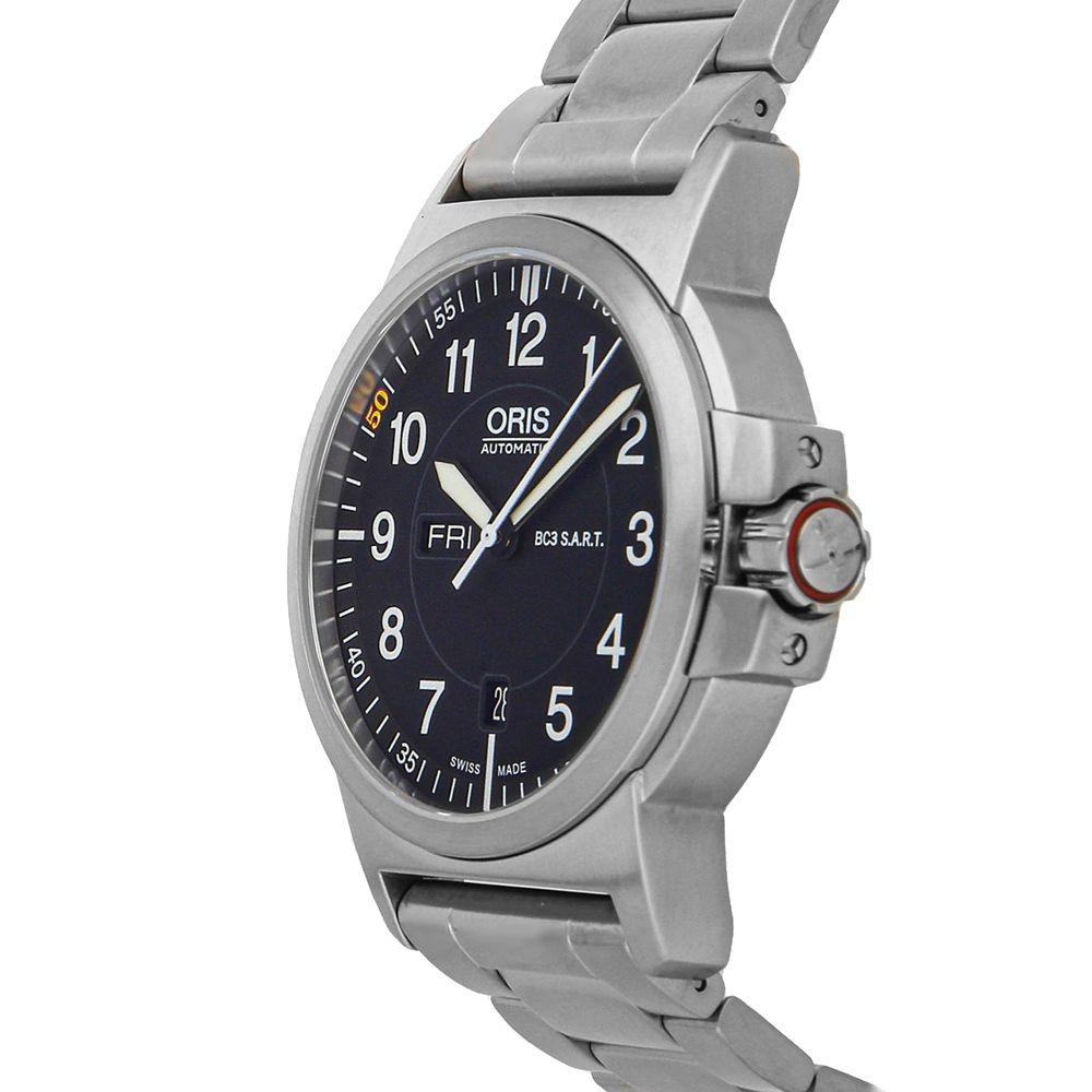 

Oris Black Stainless Steel Air BC3 Racing Silver Lake Edition