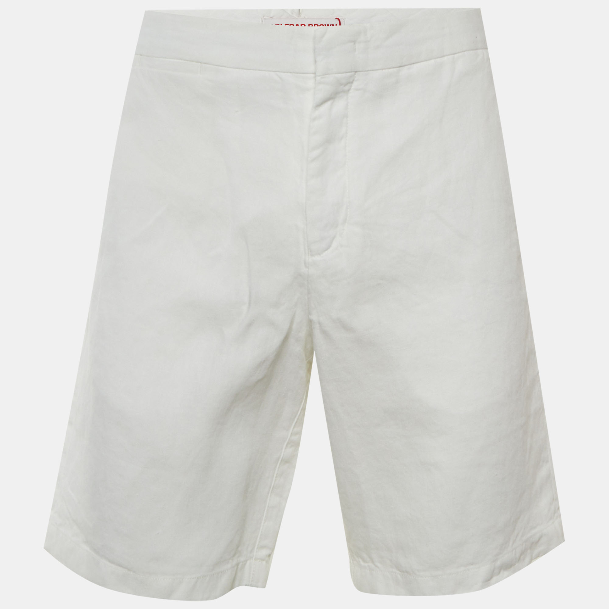 

Orlebar Brown White Linen Norwich Shorts L