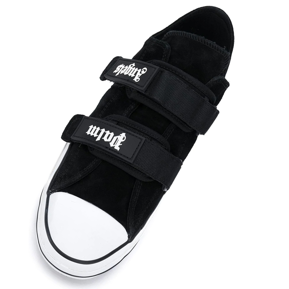 

Palm Angels Black Cotton and Rubber Vulcanized Sneakers Size EU