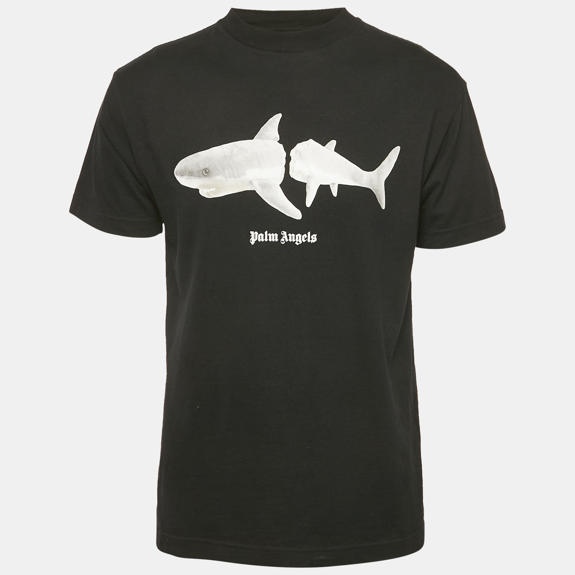 

Palm Angels Black Shark Print Jersey T-Shirt M