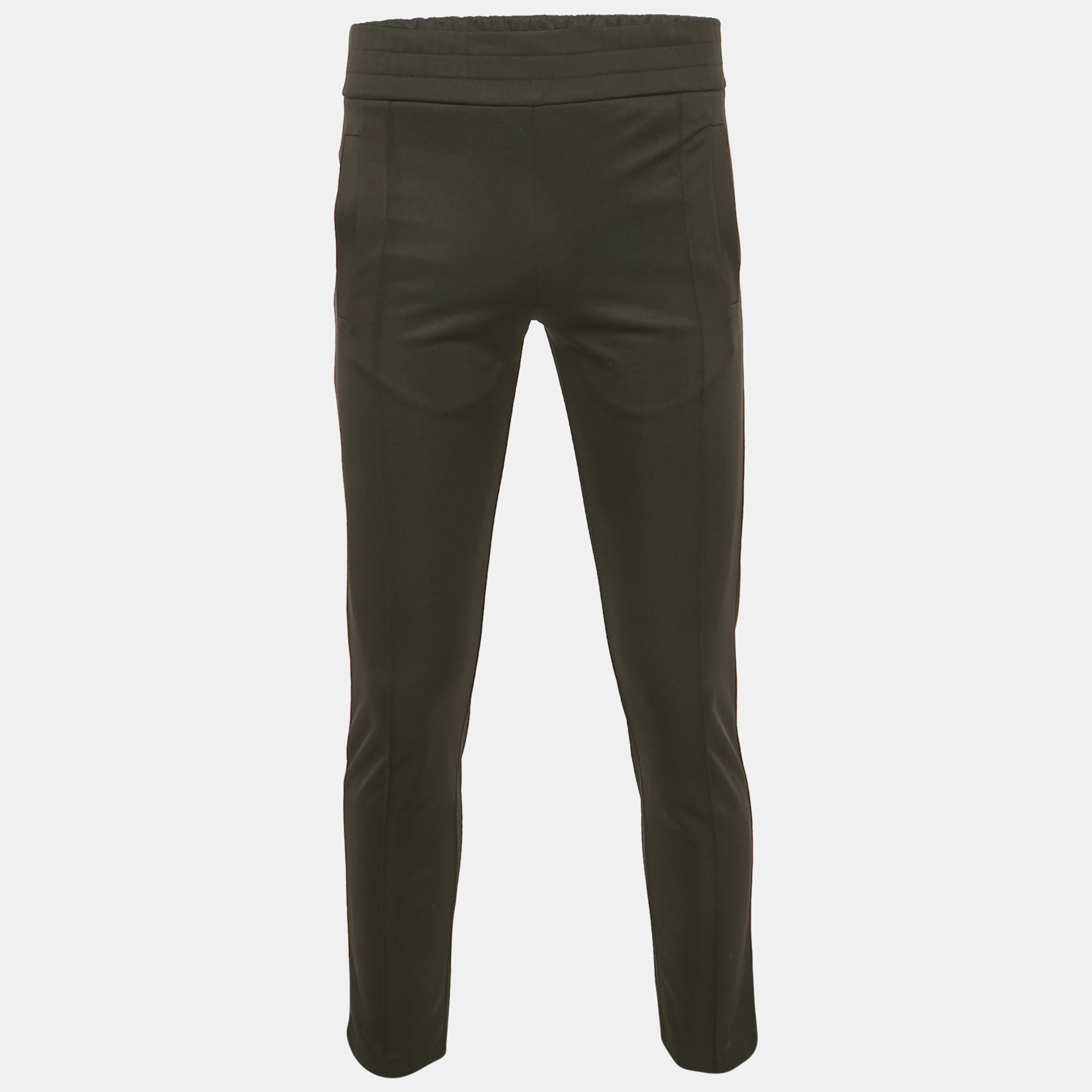 

Palm Angels Black Logo Print Crepe Sweatpants XS