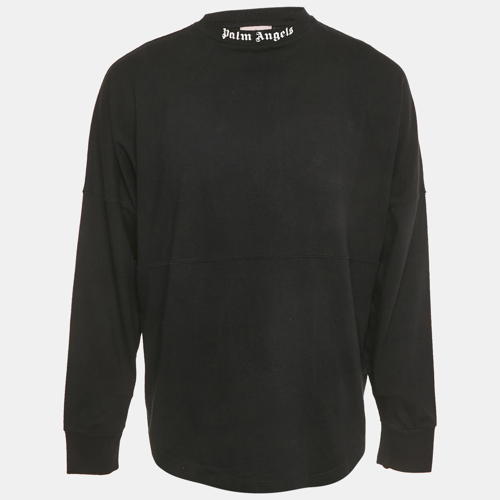 

Palm Angels Black Logo Print Jersey Long Sleeve T-Shirt S
