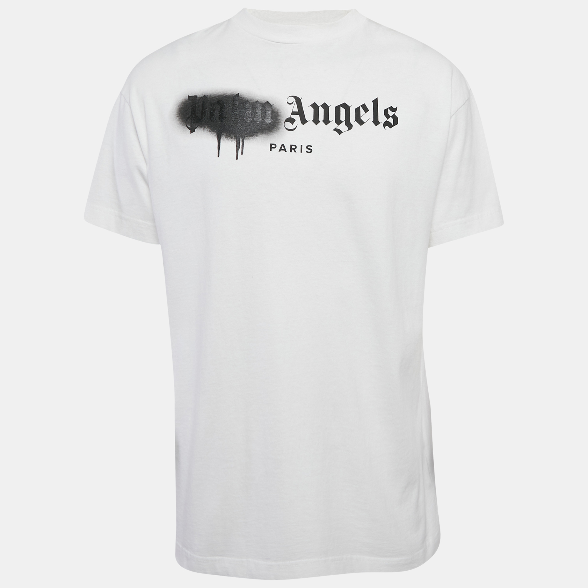

Palm Angels Palm Angels Paris Sprayed Logo T-shirt L, White