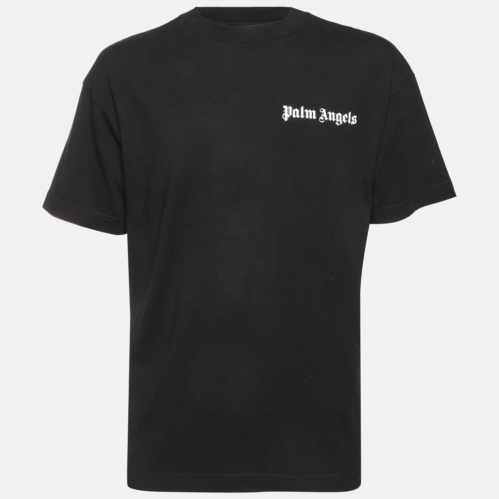 

Palm Angels Black Logo Graphic Jersey Crew Neck T-Shirt XL
