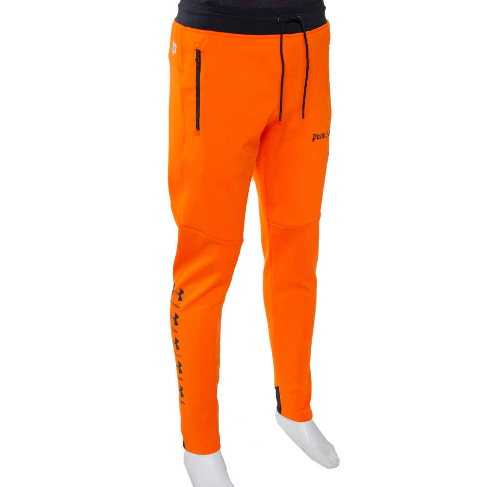 

Palm Angels X Under Armour Orange Logo Print Sweatpants