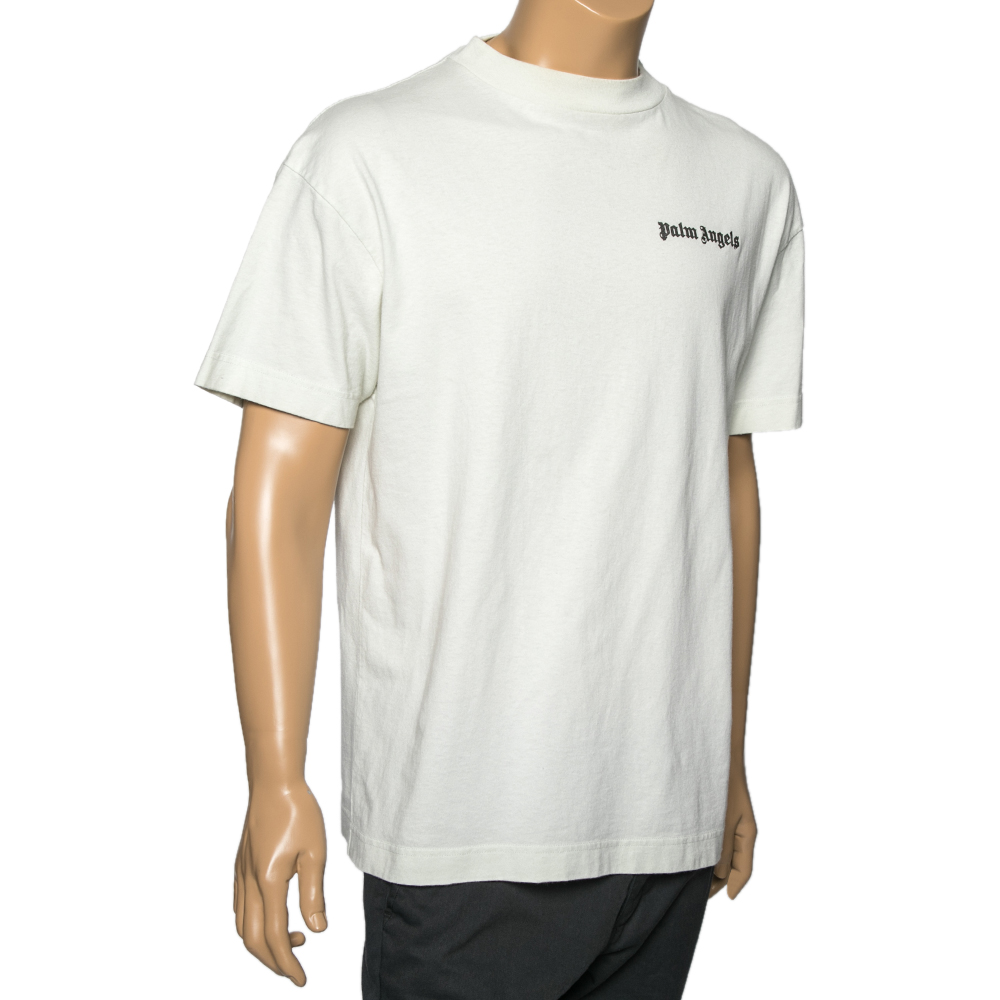 

Palm Angels Light Mint Green Crew Neck Short Sleeve T-Shirt