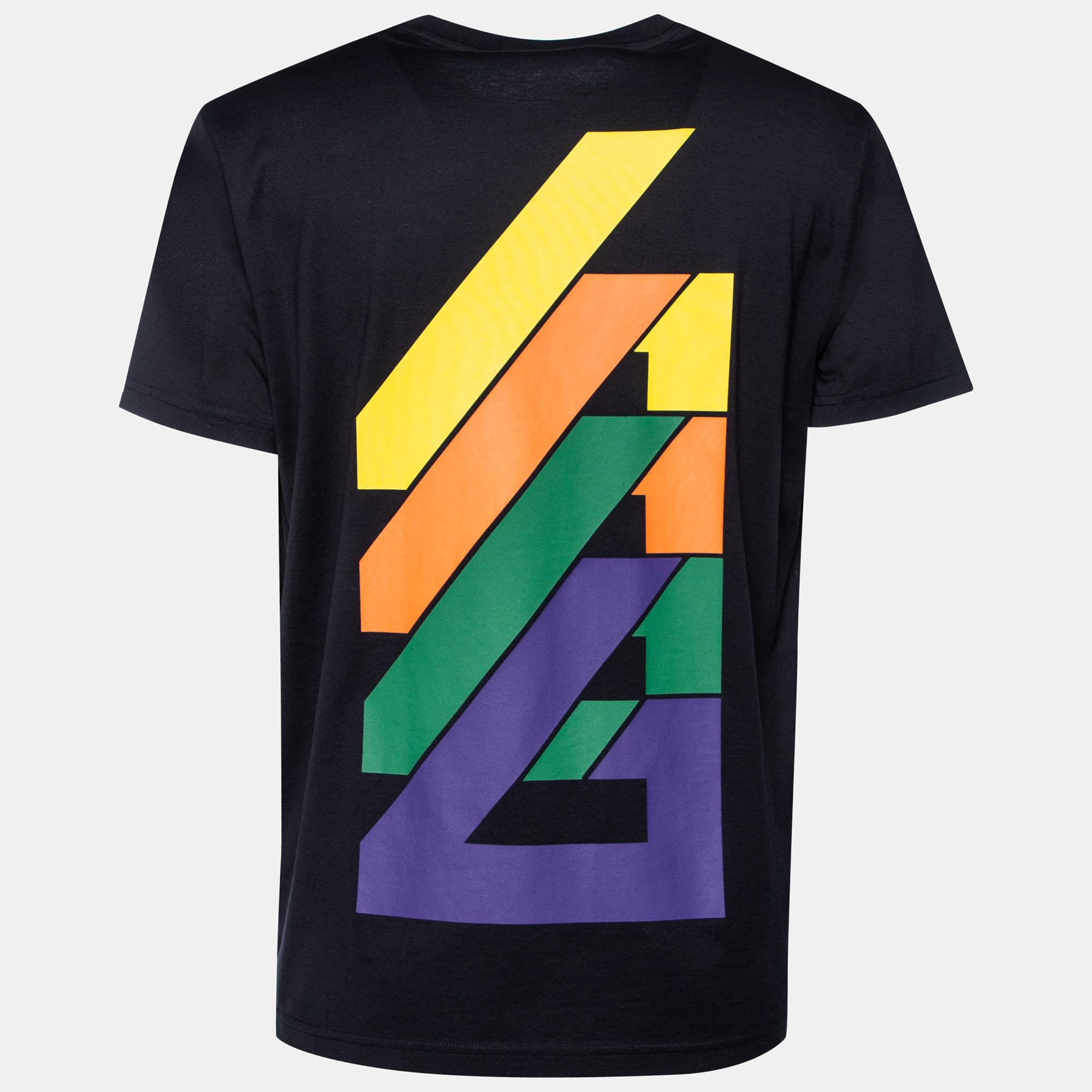 

Givenchy Black Ice Bear Logo Printed Cotton T-Shirt