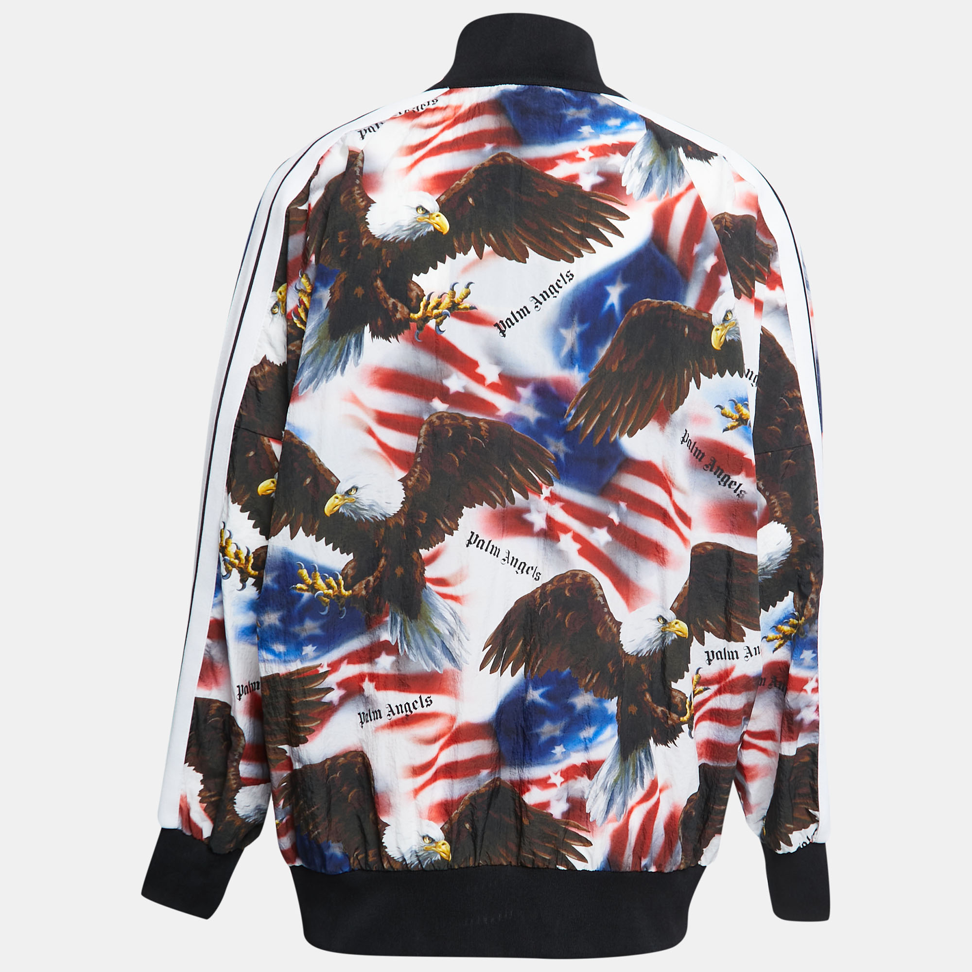 

Palm Angels Multicolor Eagle Print Synthetic Zip-Up Jacket