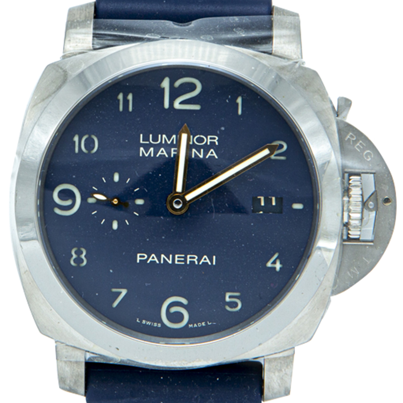 

Panerai Blue Titanium Luminor Marina Limited Edition Harrods Edition, Navy blue