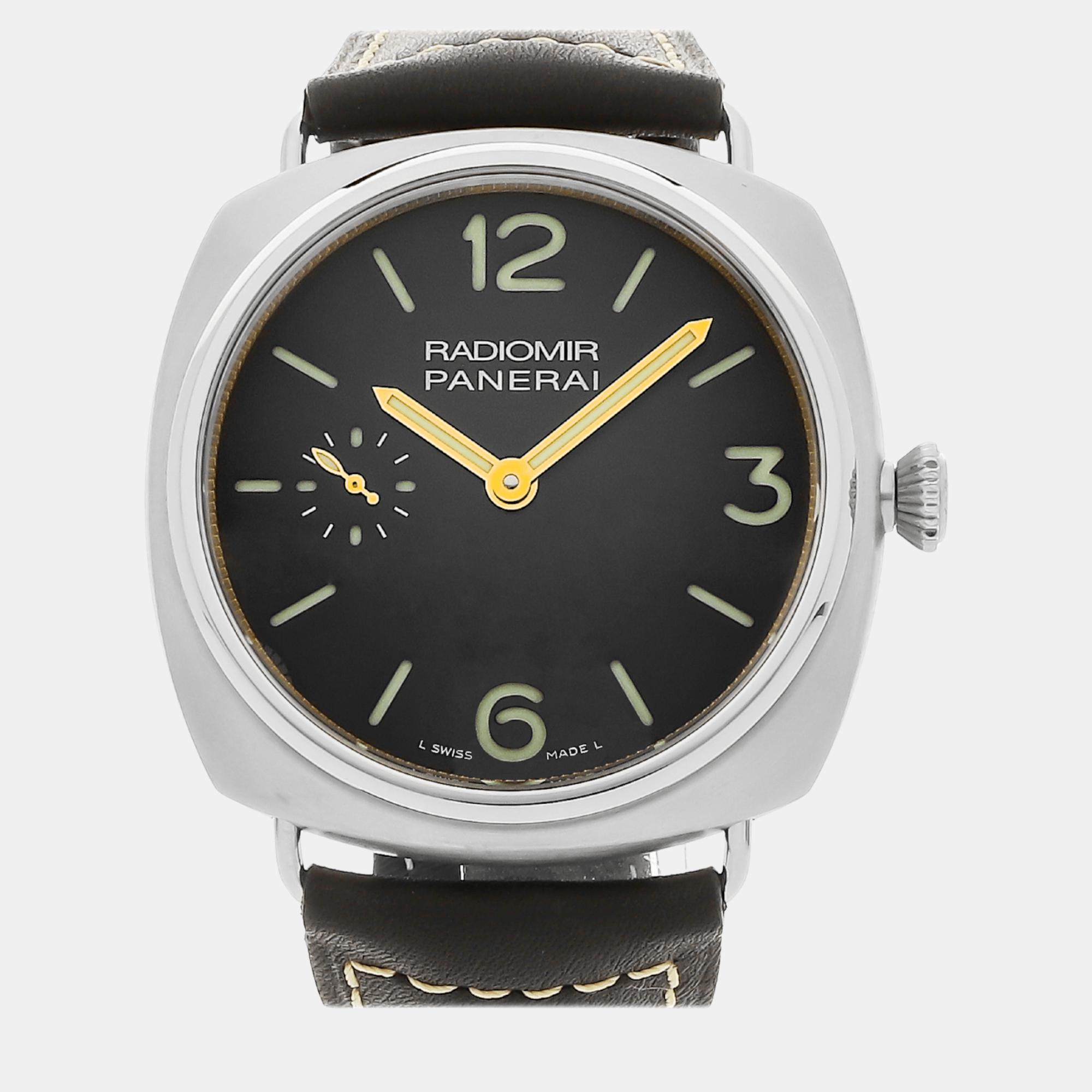 

Panerai Black Titanium Radiomir PAM00309 Manual Winding Men's Wristwatch 47 mm