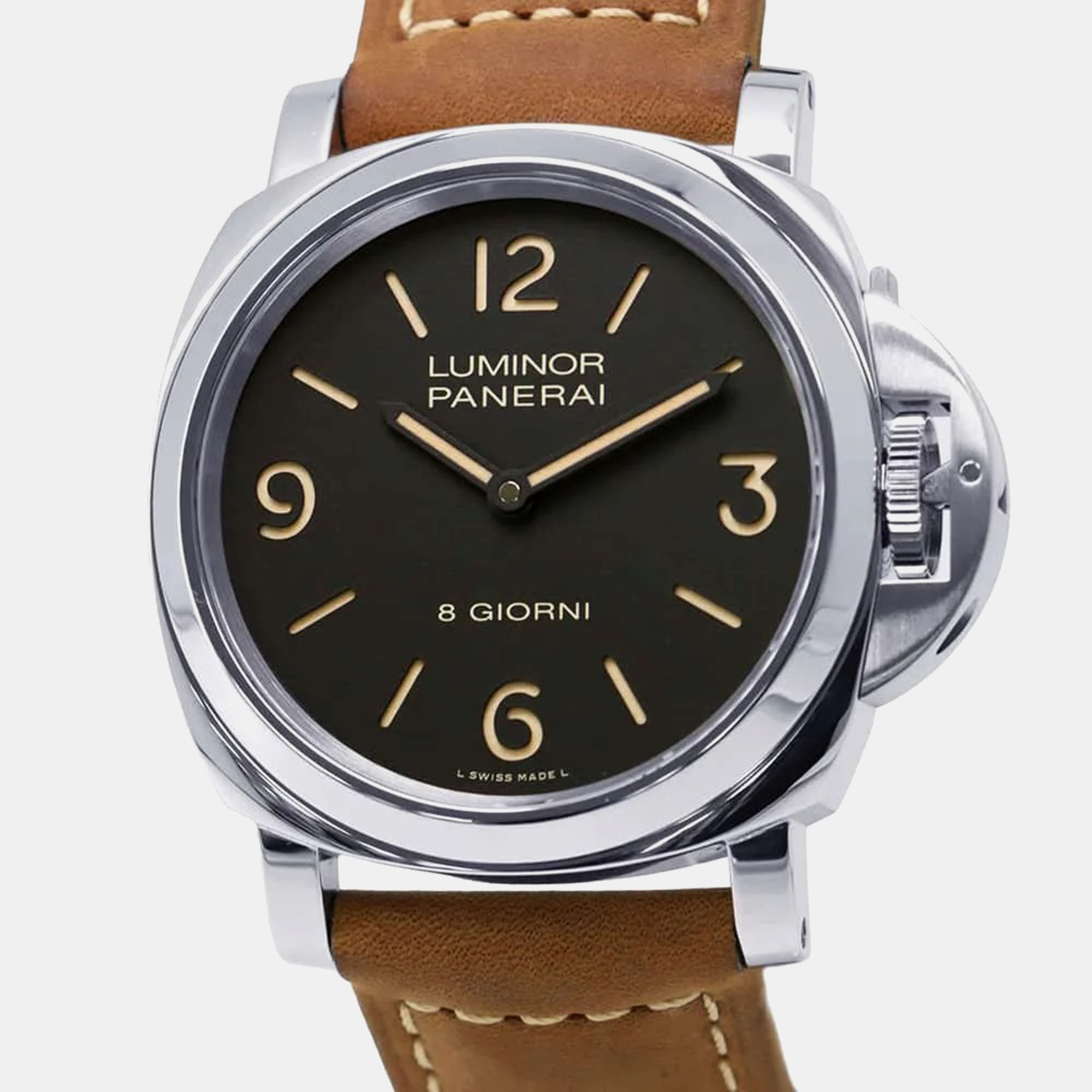 

Panerai Black Stainless Steel Luminor PAM00914 Manual Winding Men's Wristwatch 44 mm