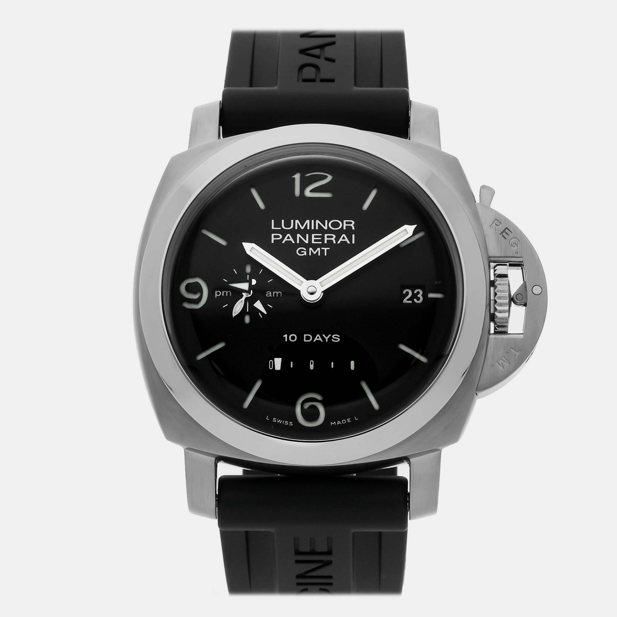 

Pre-Owned Panerai Luminor 1950 10 Days GMT PAM 270 44 mm, Black