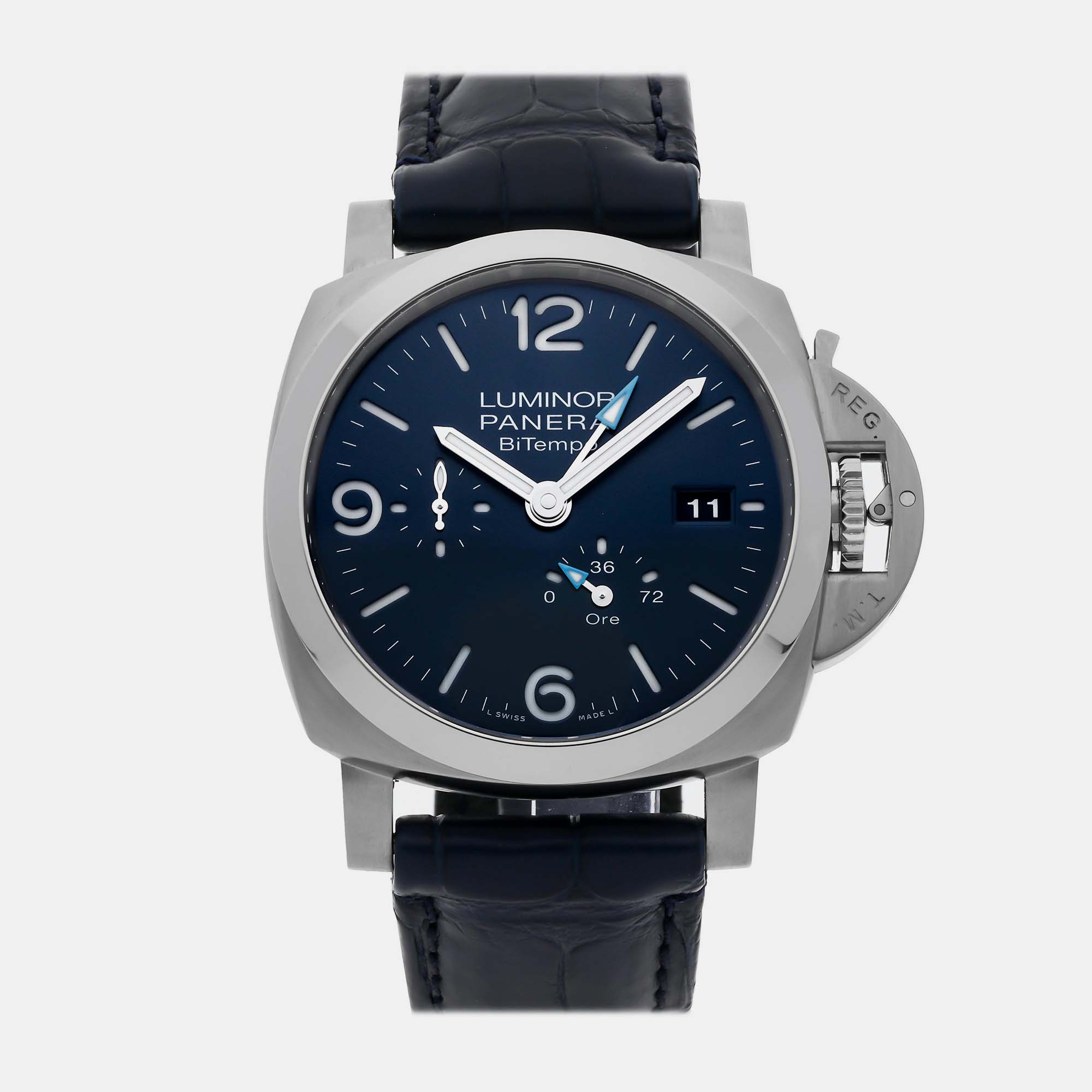 

Pre-Owned Panerai Luminor BiTempo Power Reserve PAM 1361 44 mm, Blue