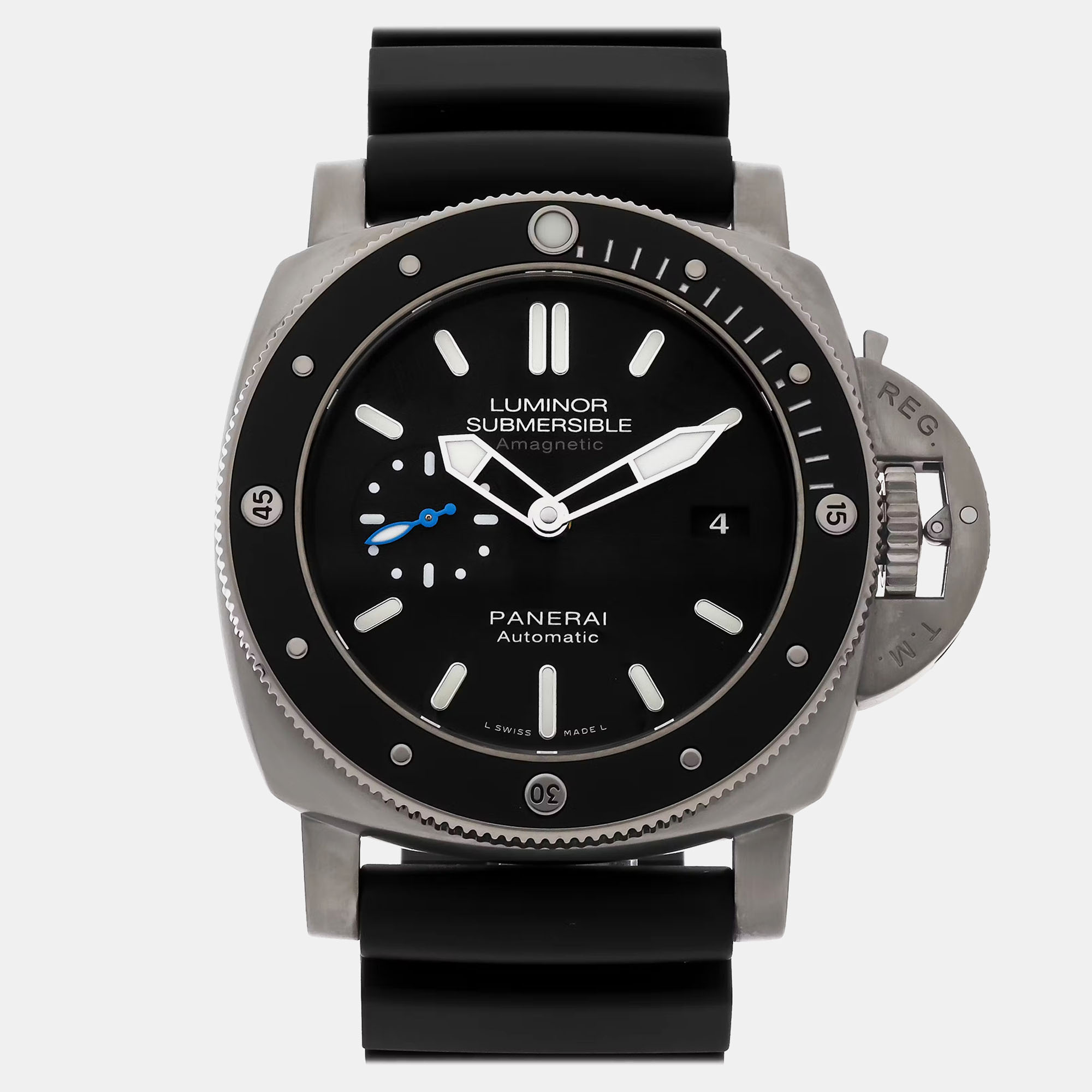 

Pre-Owned Panerai Luminor Submersible 1950 Amagnetic 3 Days PAM 1389 47 mm, Black