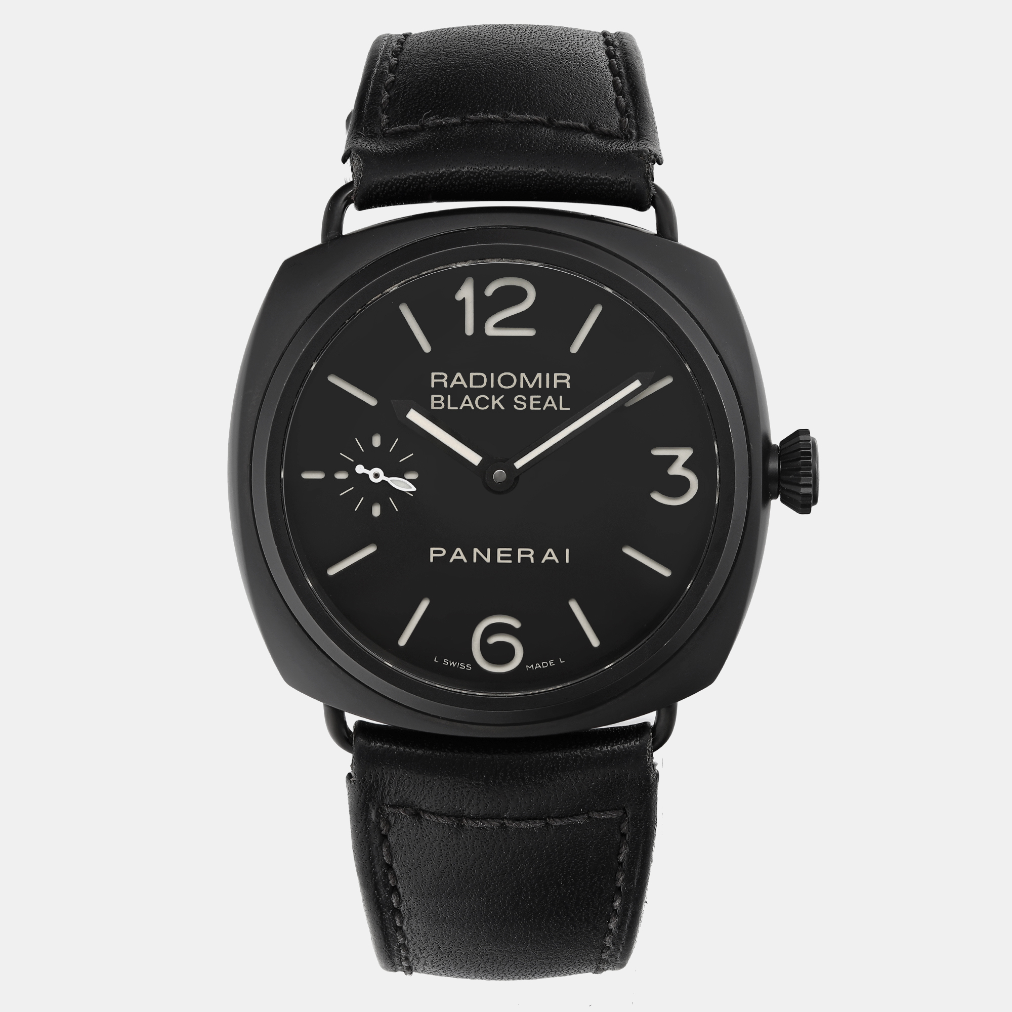 

Panerai Black Ceramic Radiomir Black Seal PAM00292 Manual Winding Men's Wristwatch