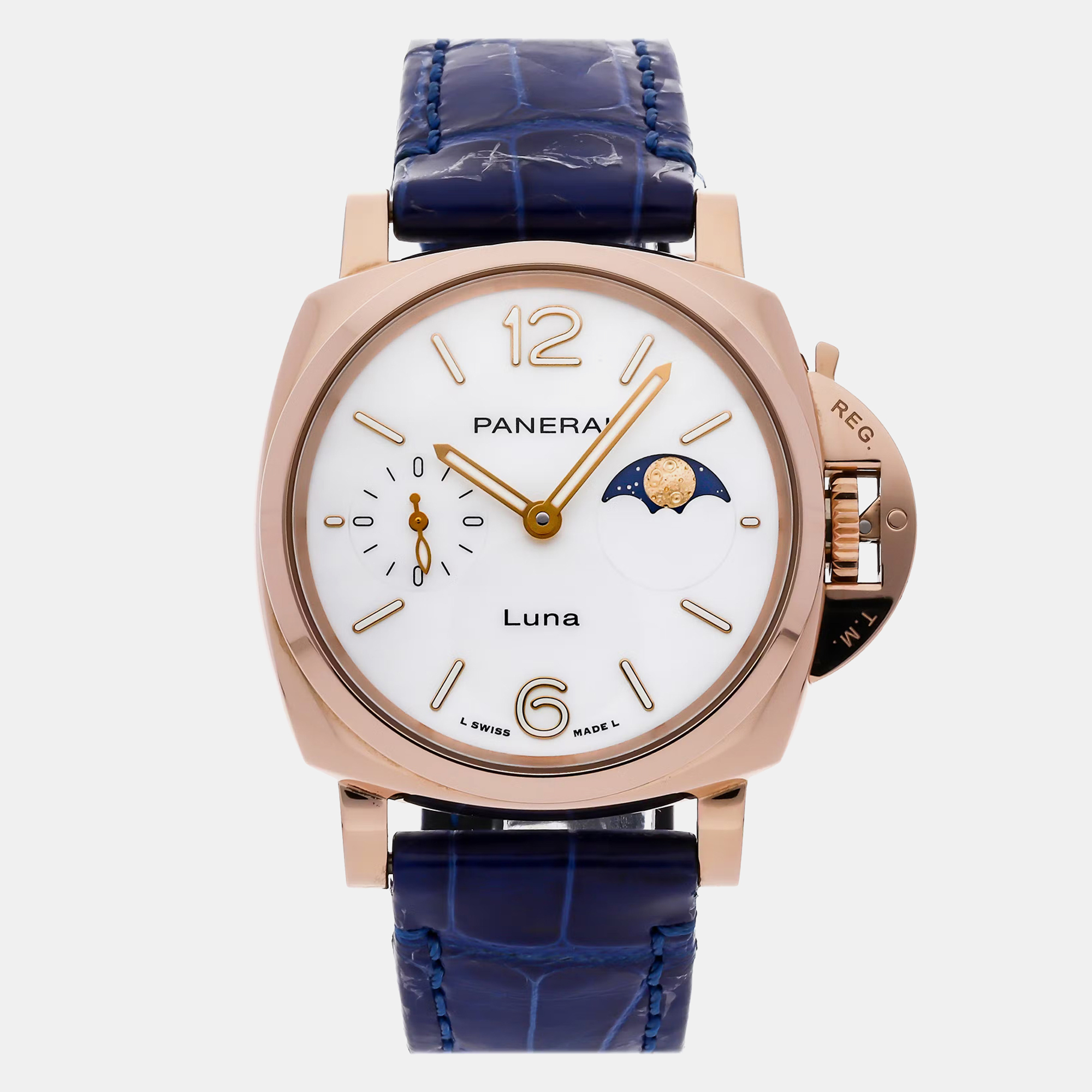 

Pre-Owned Panerai Luminor Due Luna Goldtech PAM 38 mm, White