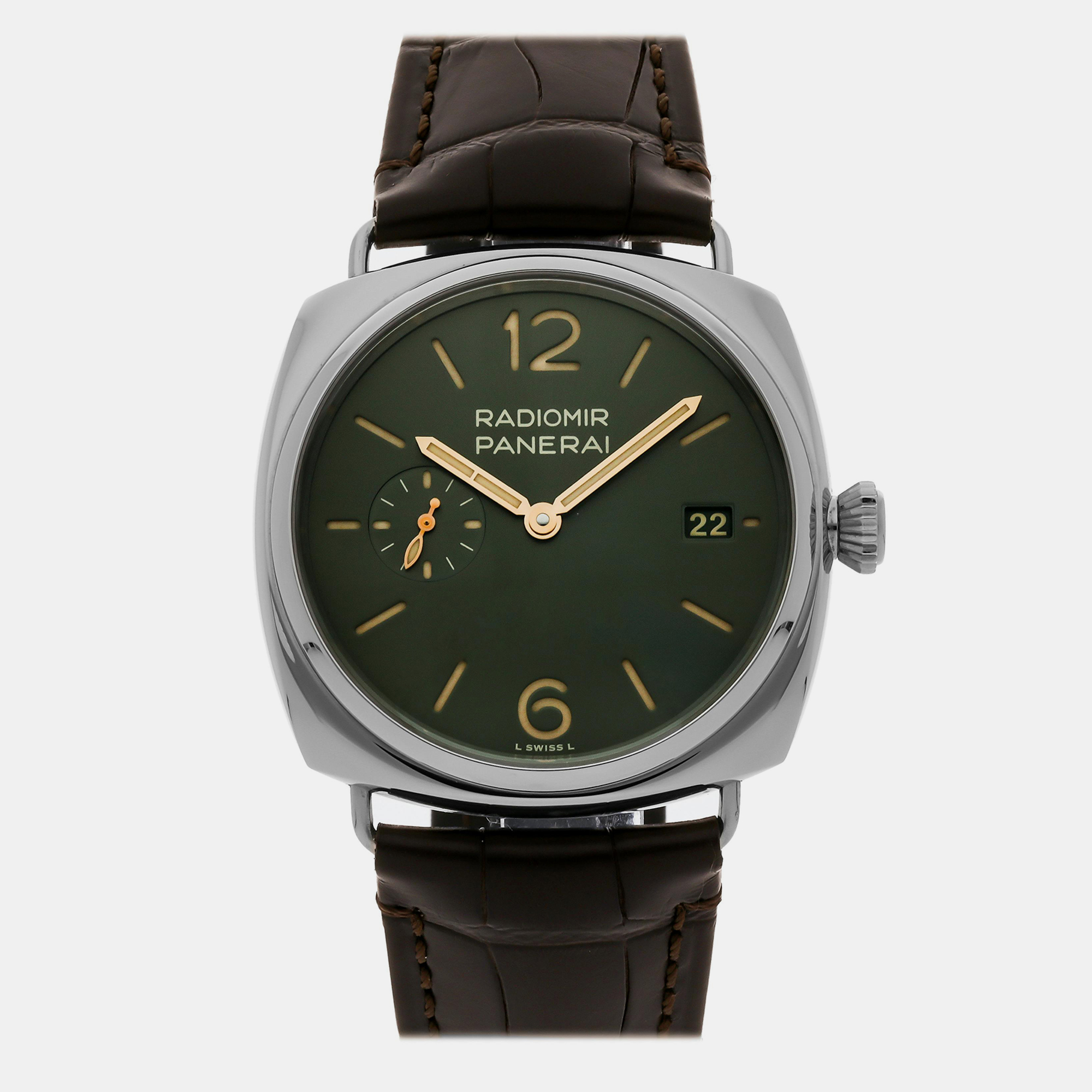 

Pre-Owned Panerai Radiomir Quaranta PAM 1386, Brown