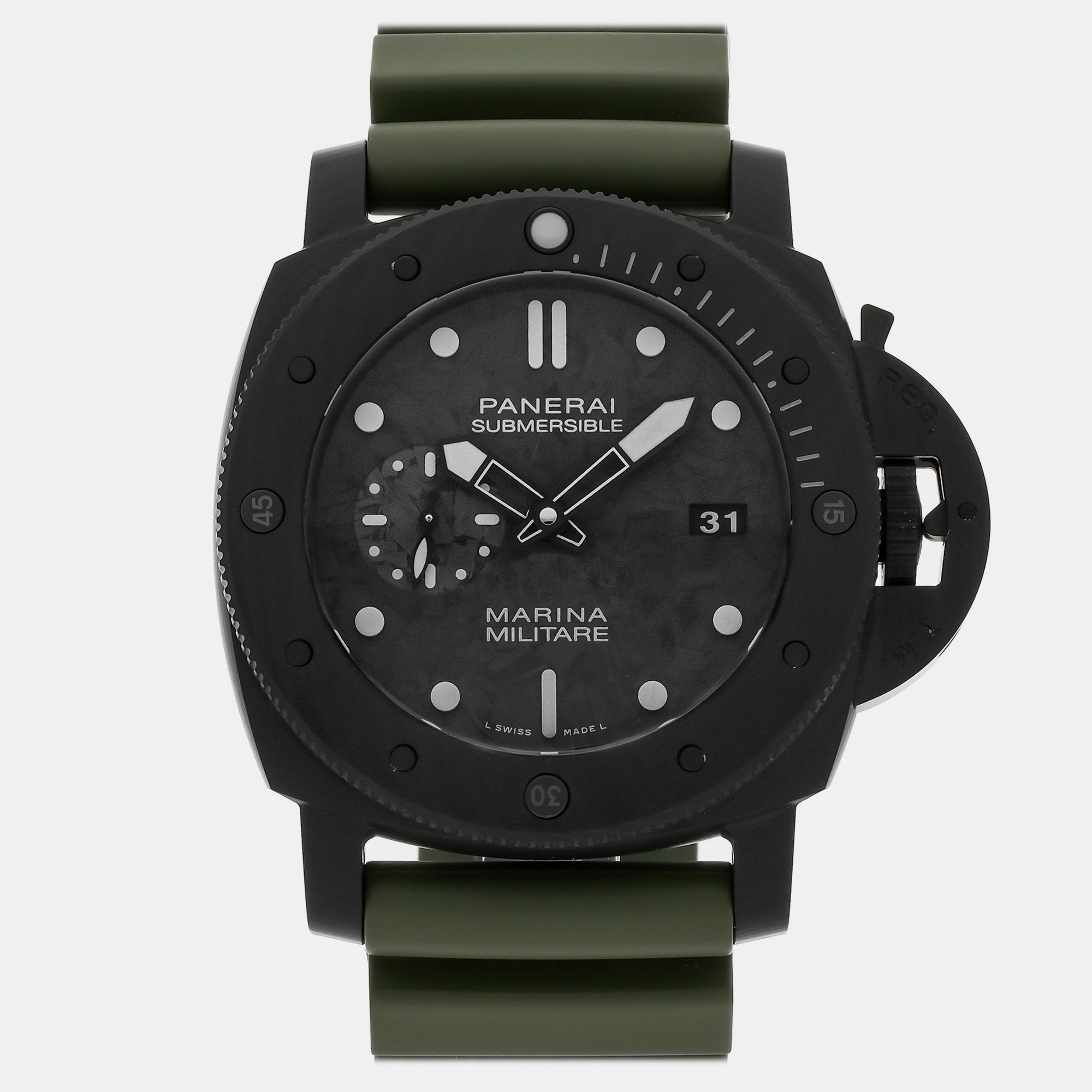 

Pre-Owned Panerai Submersible Marina Militare PAM 47 mm, Black