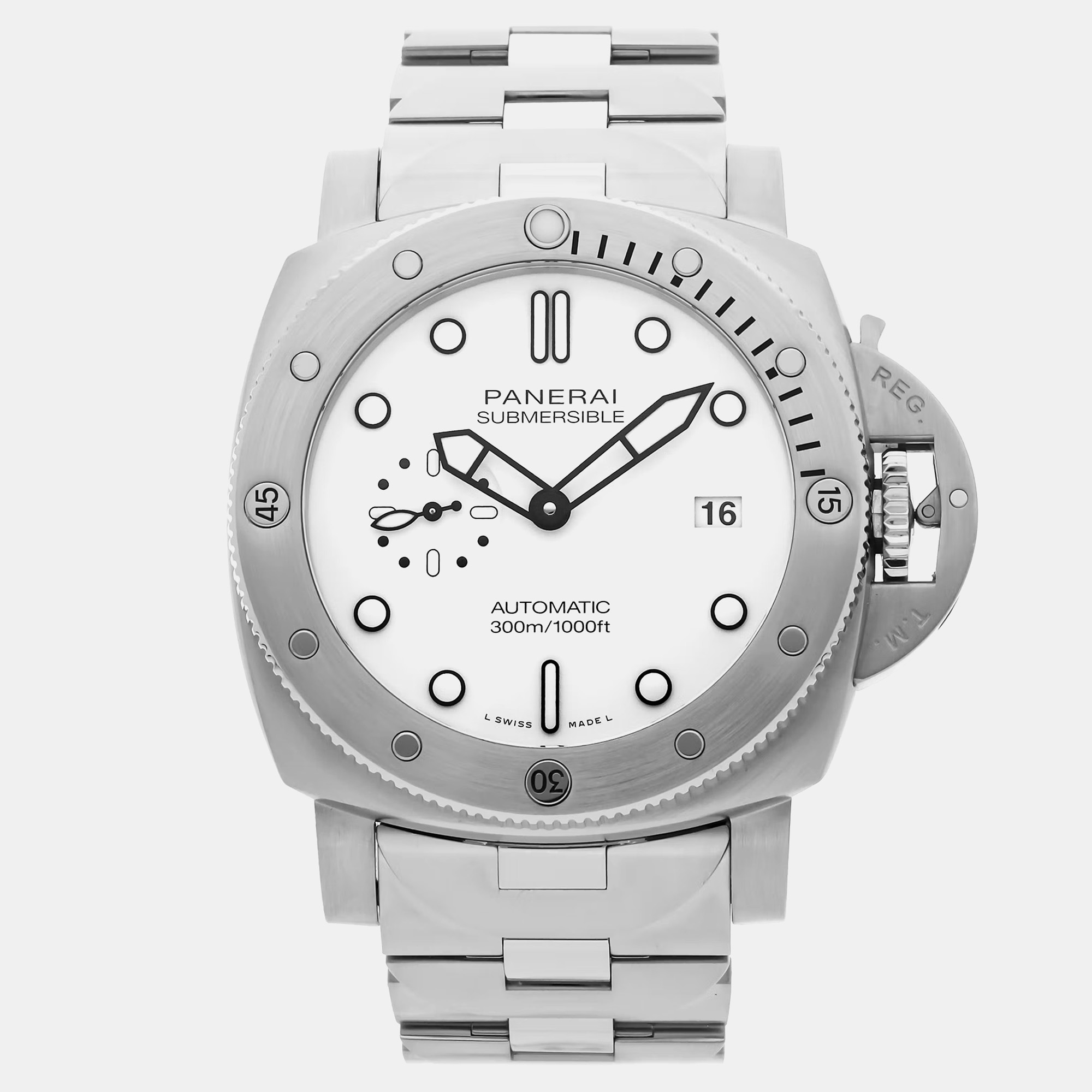 

Pre-Owned Panerai Submersible QuarantaQuattro PAM 1595, White