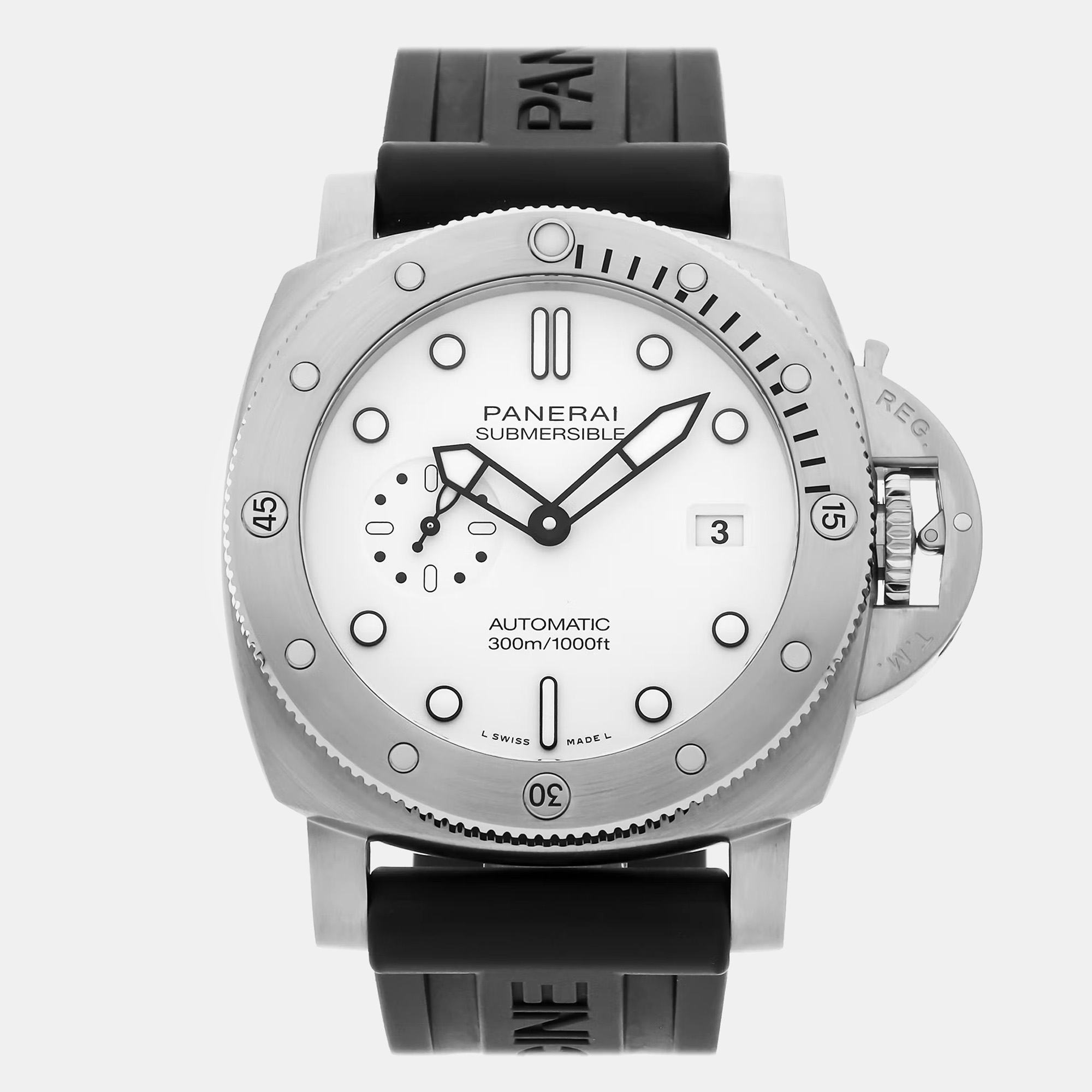 

Pre-Owned Panerai Submersible QuarantaQuattro Bianco PAM 1226, White