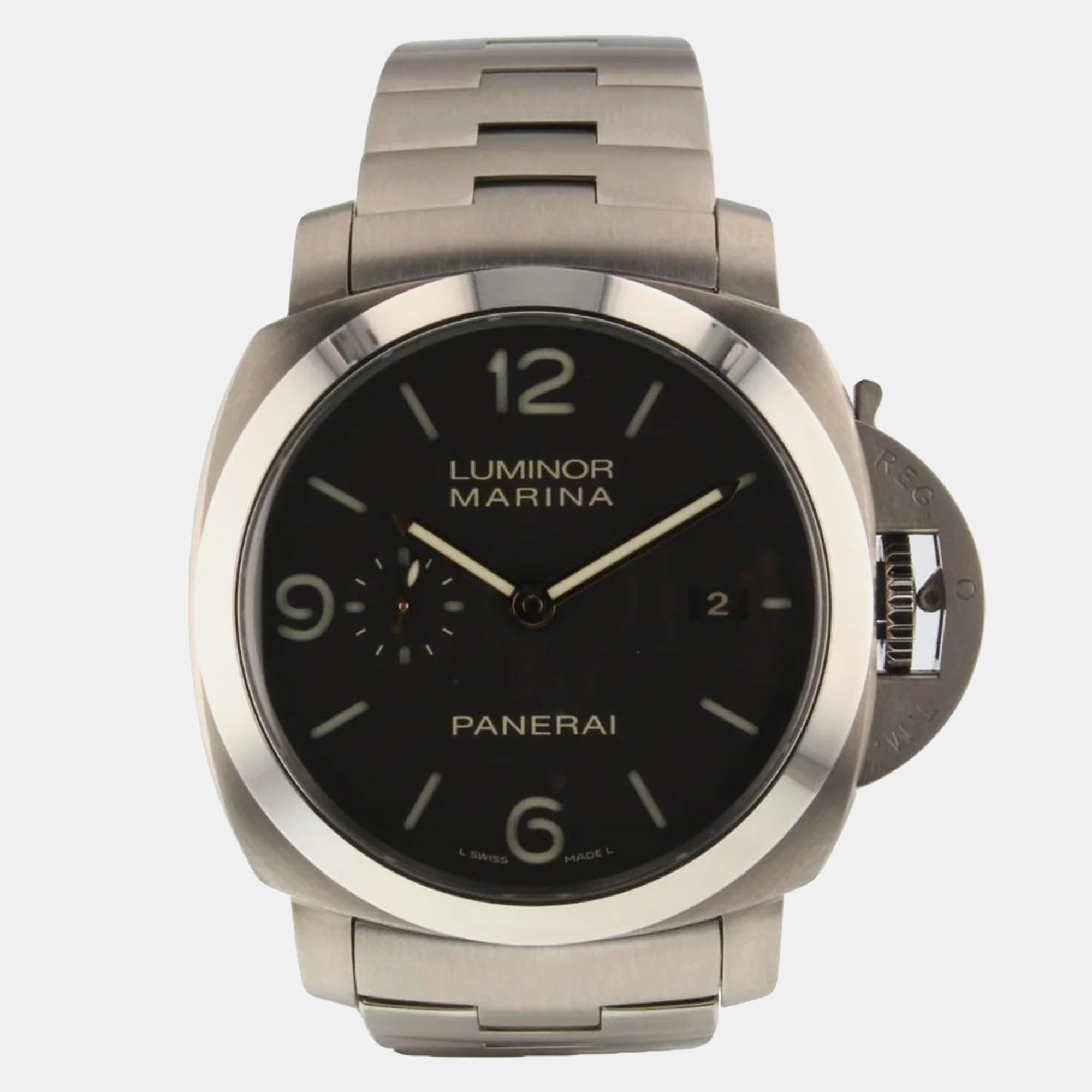 

Panerai Black Titanium Luminor Marina 1950 3 Days Automatic Men's Wristwatch 44 mm