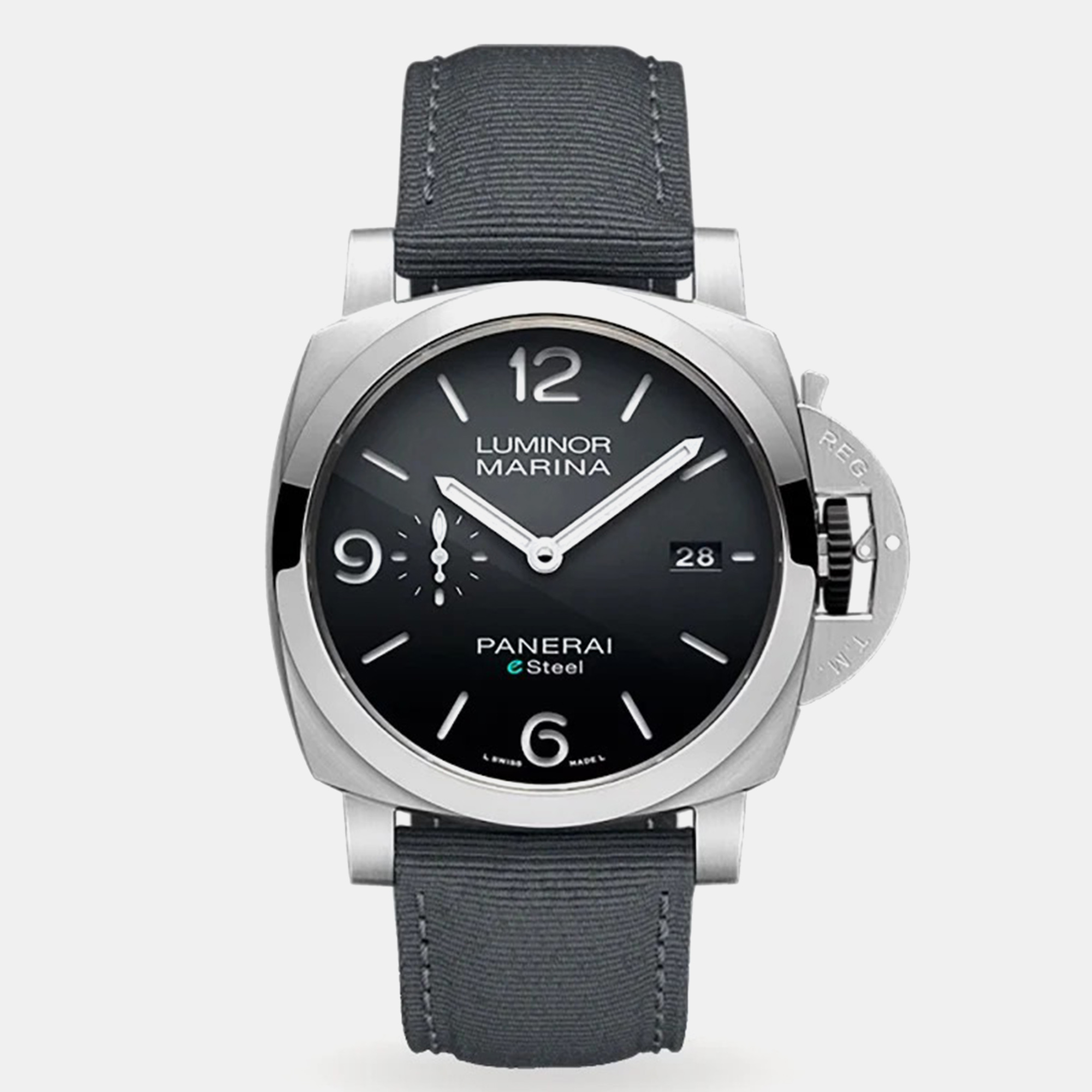 

Panerai Black Stainless Steel Luminor Marina PAM01358 Automatic Men's Wristwatch