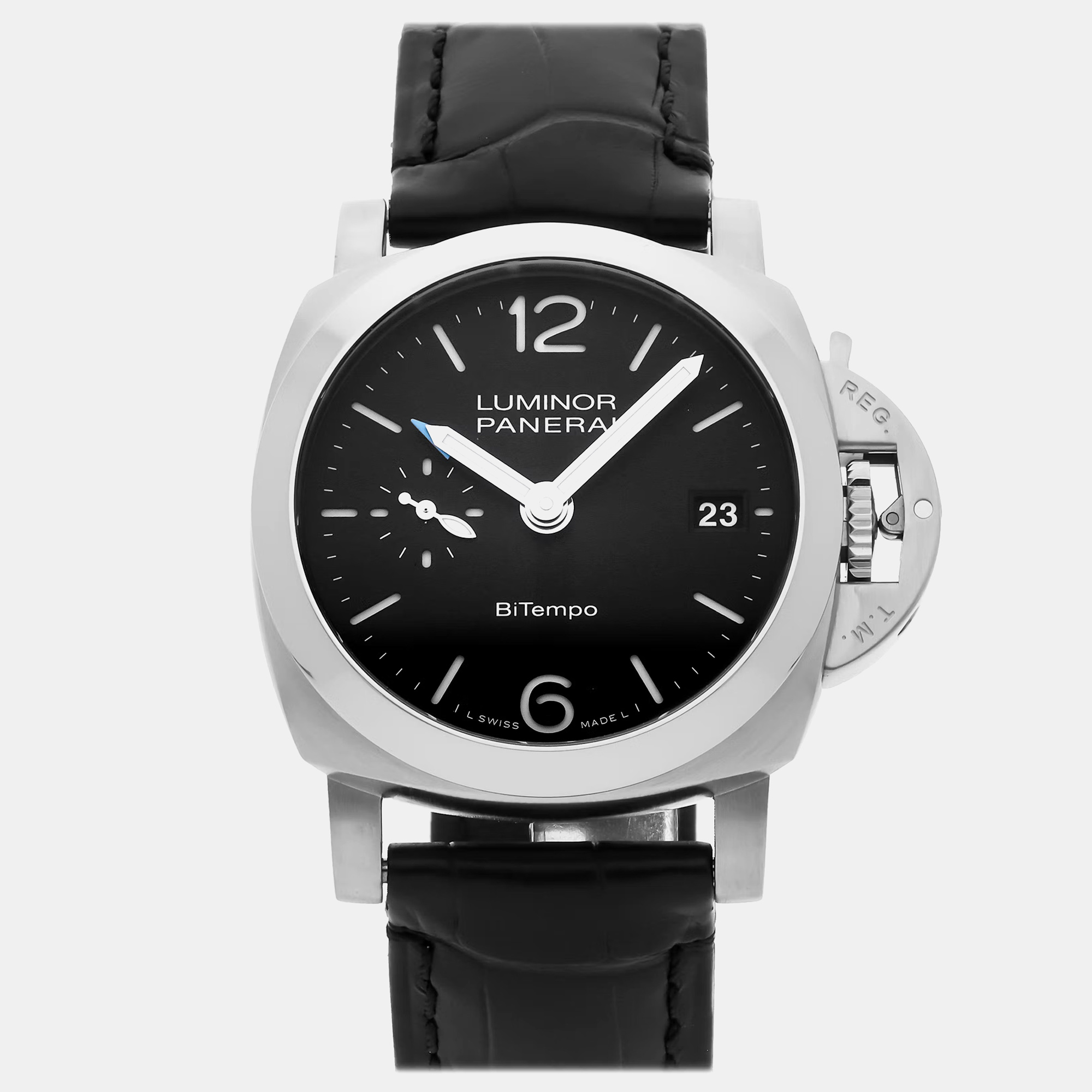 

Pre-Owned Panerai Luminor Quaranta BiTempo PAM 1365, Black