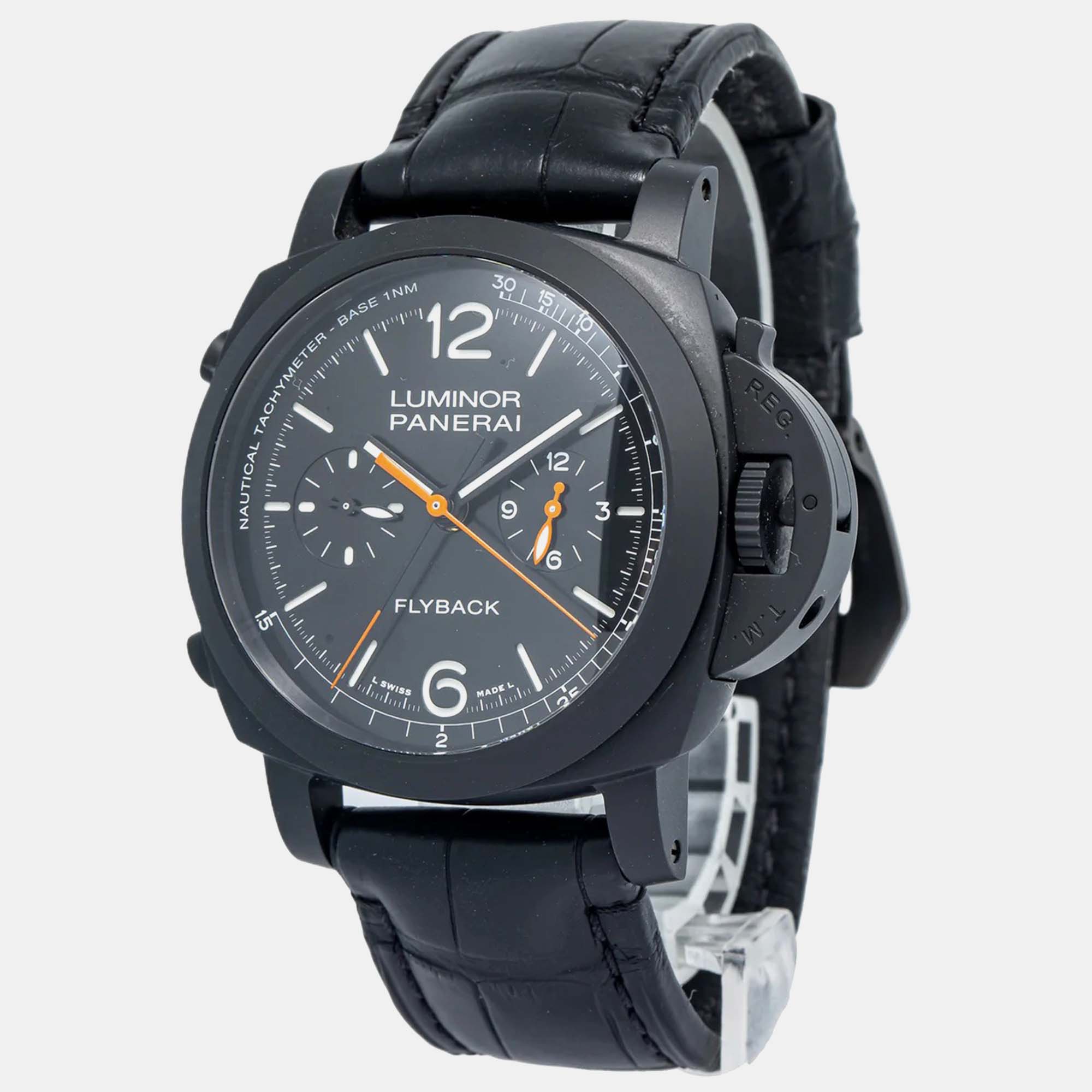 

Panerai Luminor Marina PAM01298 Automatic Black Ceramic Men's Wristwatch