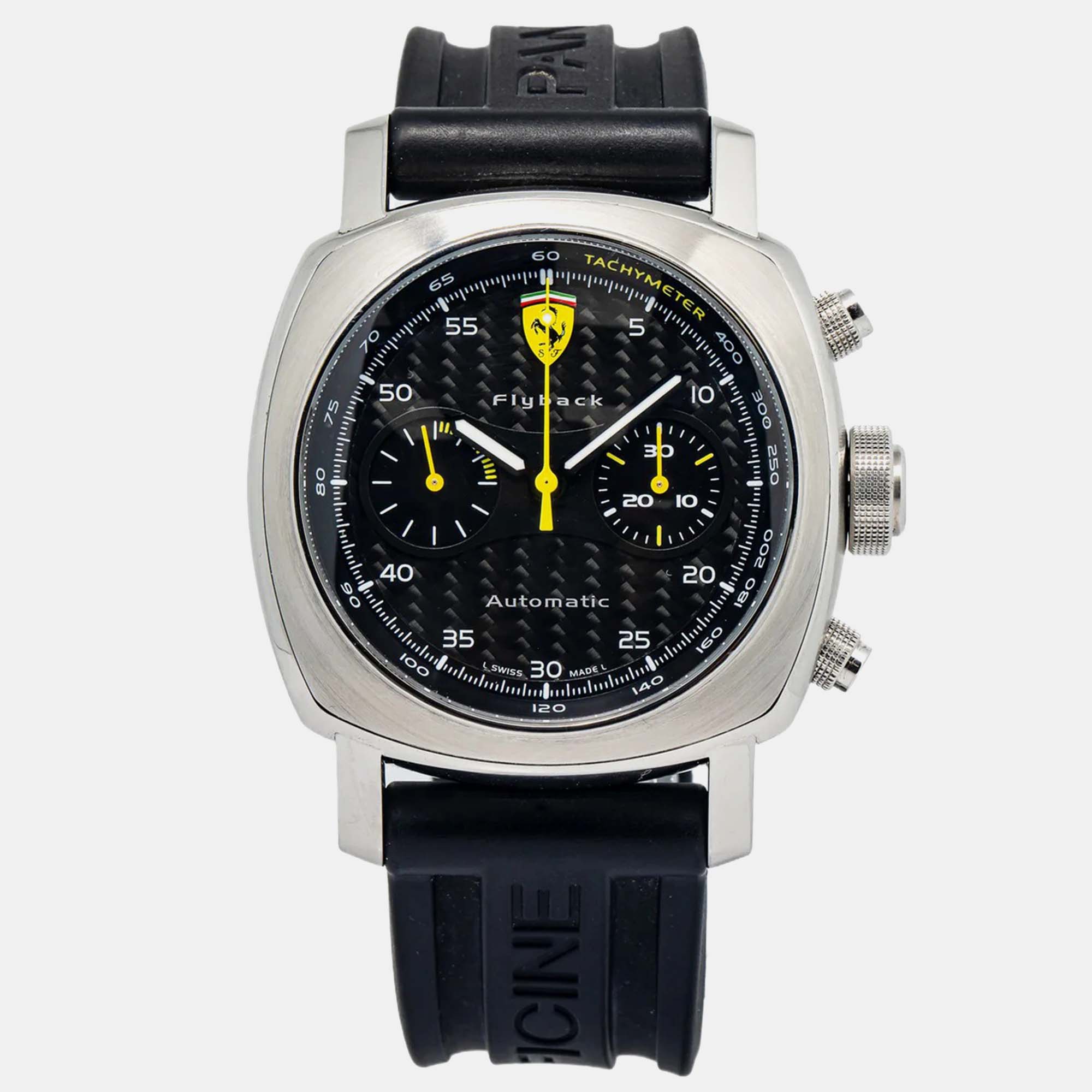 

Panerai Ferrari Scuderia Flyback FER00014 Automatic Black Stainless Steel Men's Wristwatch