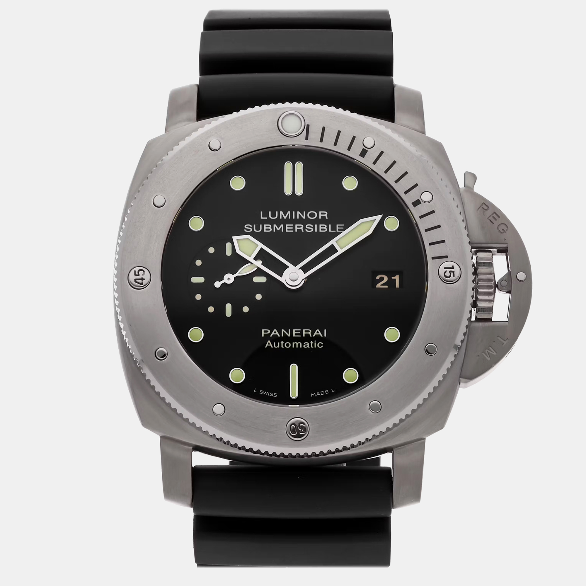 

Pre-Owned Panerai Luminor 1950 Submersible 3 Days PAM 305, Black