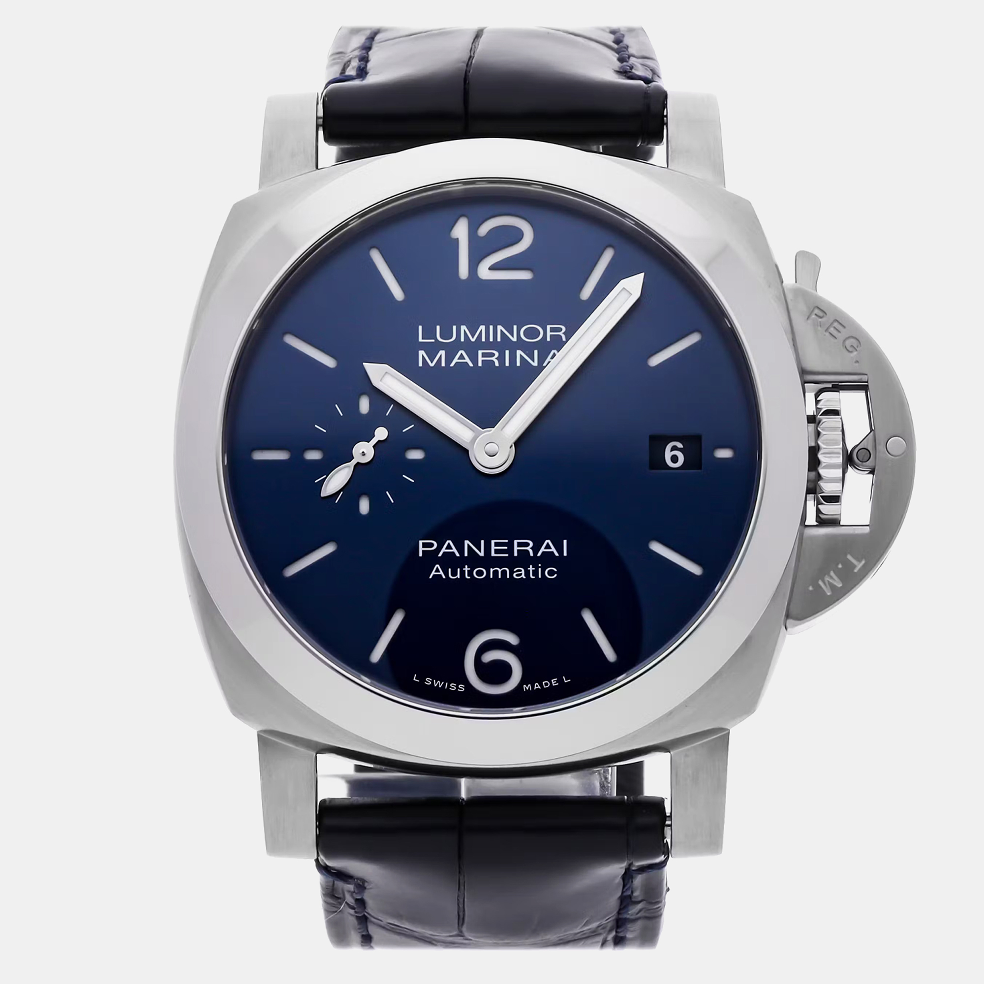 

Panerai Luminor Quaranta PAM01370 Automatic Blue Stainless Steel Men’s Wristwatch