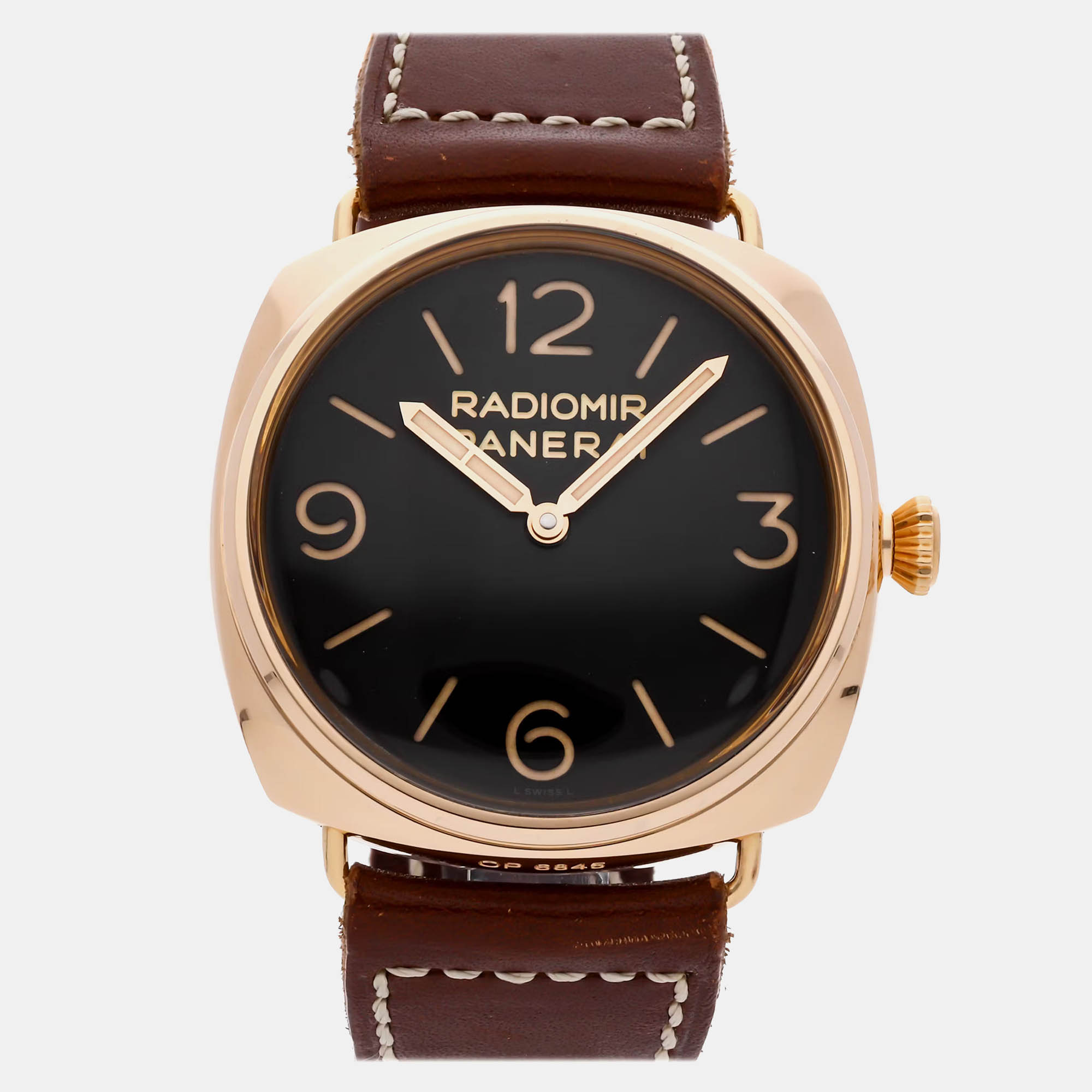 

Pre-Owned Panerai Radiomir 3 Day PAM 379, Brown