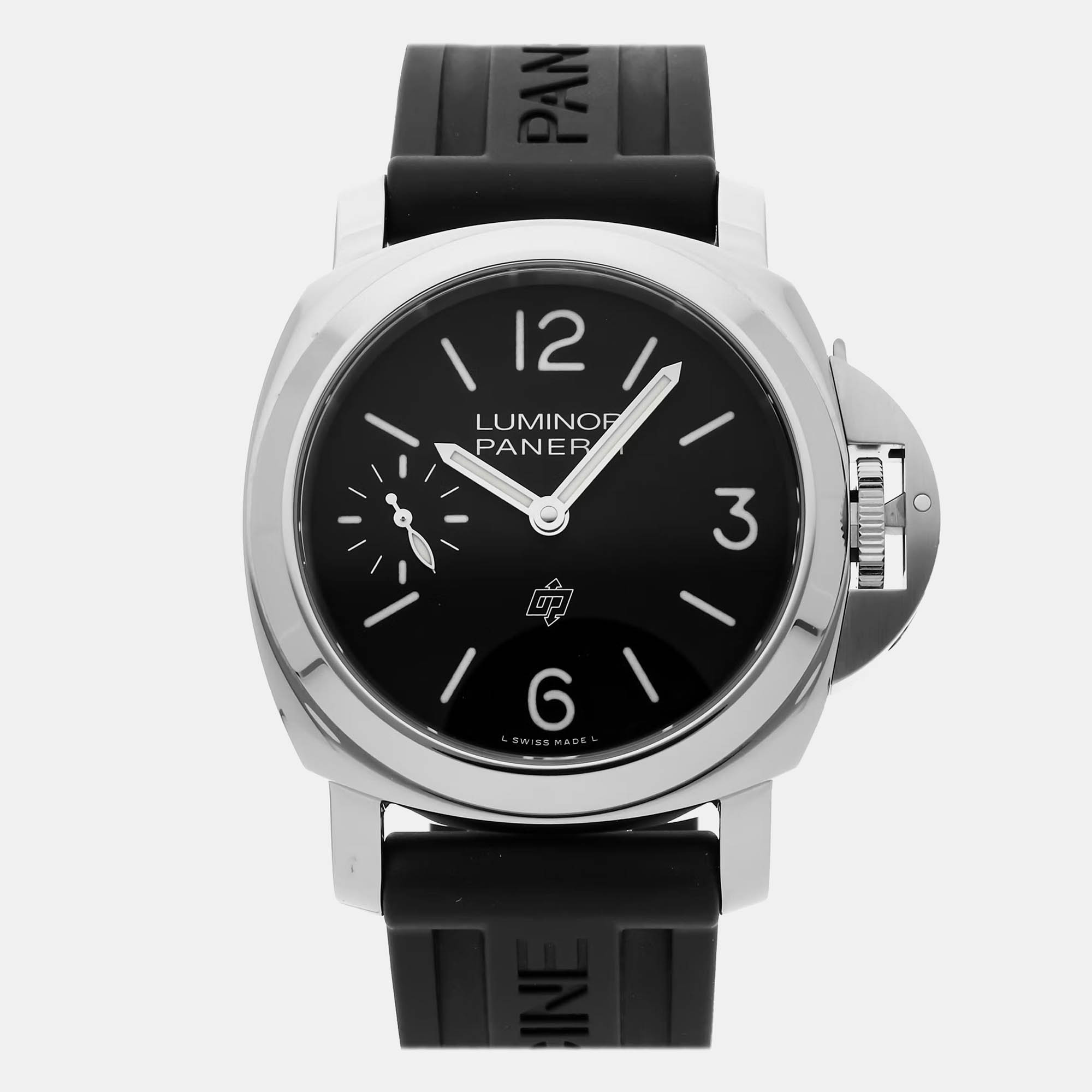 

Panerai Luminor Logo PAM01084 Manual Winding Black Stainless Steel Men’s Wristwatch