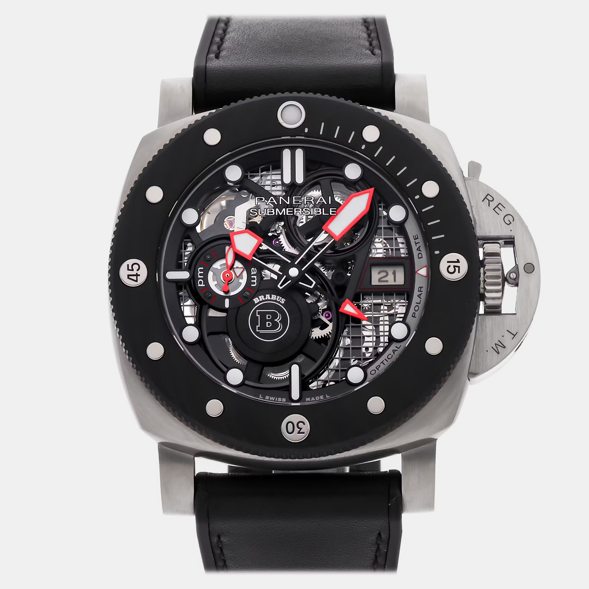 

Pre-Owned Panerai Submersible S Brabus Limited Edition PAM 1403 47 mm, Transparent