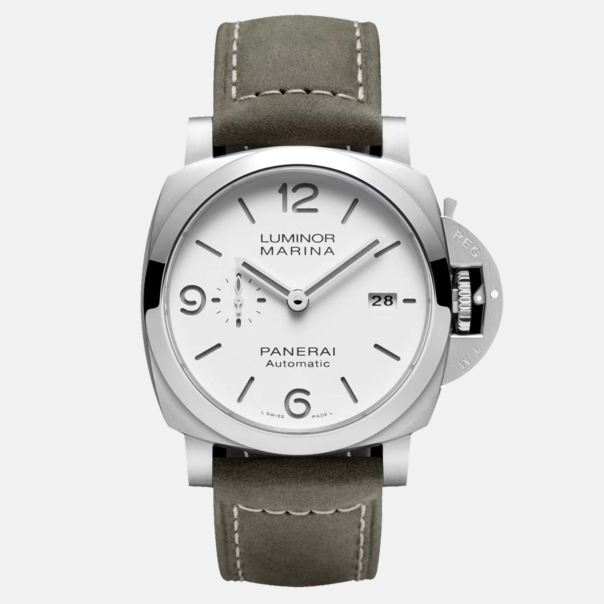 

Panerai Luminor PAM01314 Automatic White Stainless Steel Men's Wristwatch 44 mm