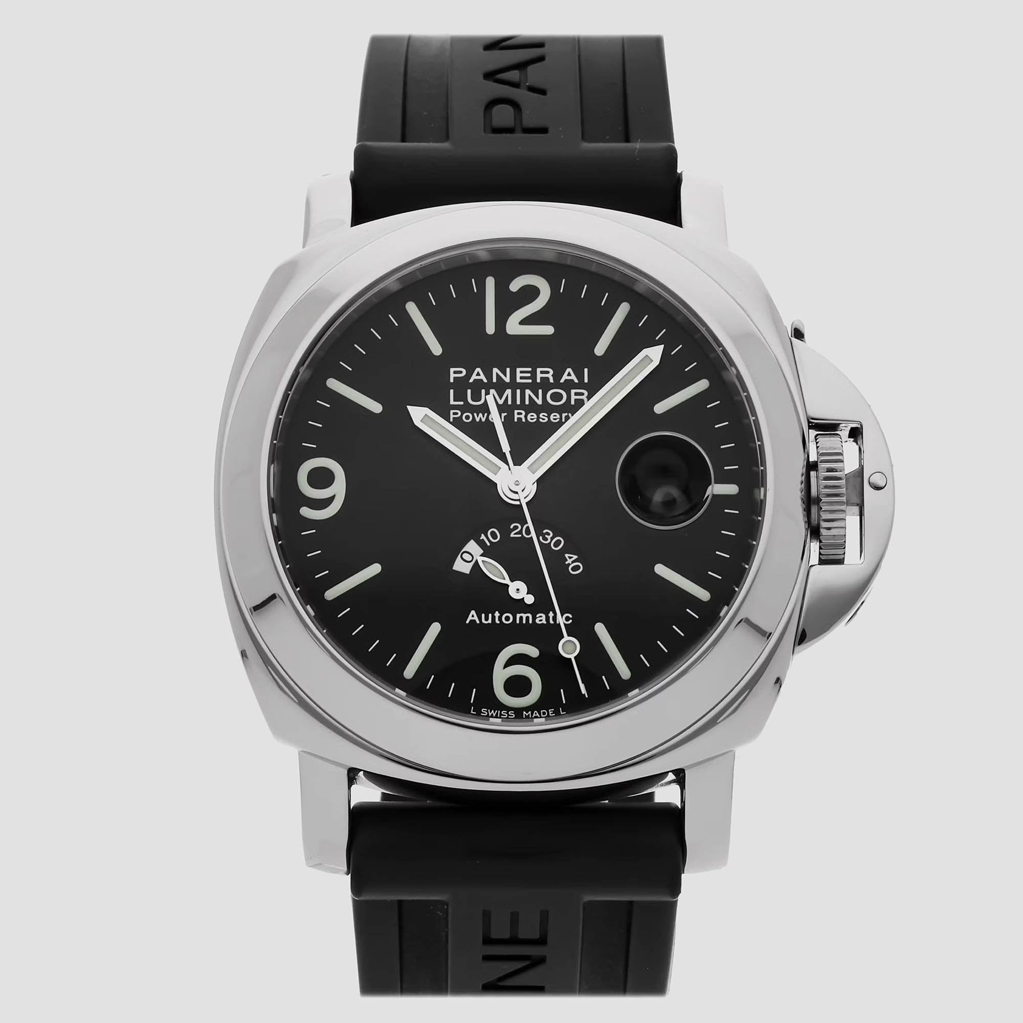 Panerai Luminor PAM00000 Manual Winding Black Stainless Steel Men&rsquo;s Wristwatch 44 mm
