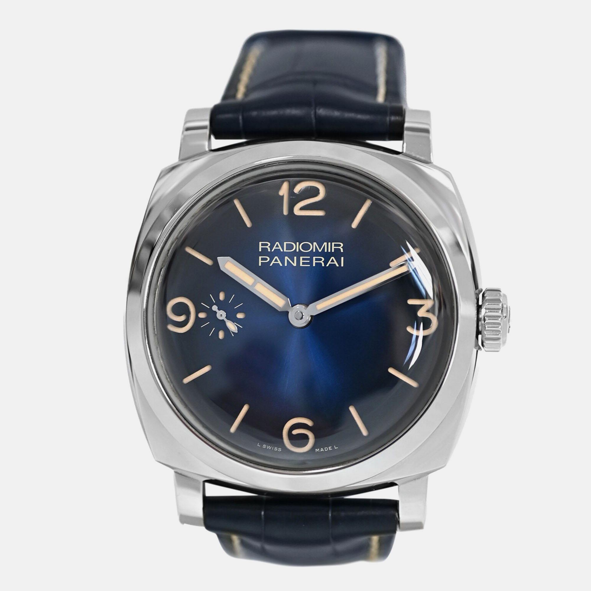 

Panerai Radiomir PAM00932 Manual Winding Stainless Steel Men's Wristwatch 47 mm, Blue