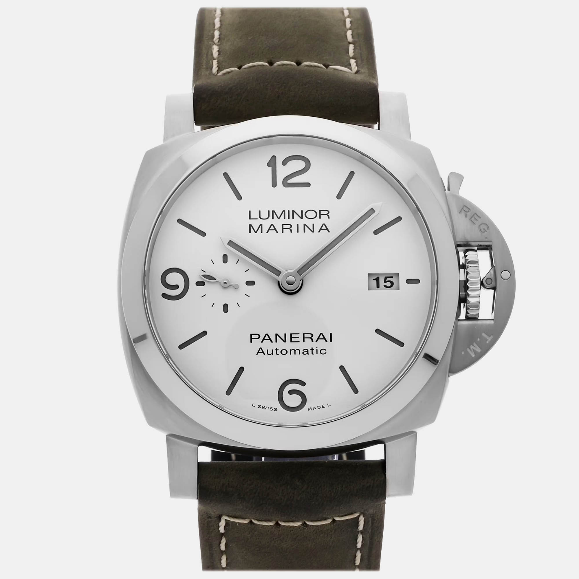 

Pre-Owned Panerai Luminor Marina PAM 1314 Automatic Men's Watch 44 mm, White