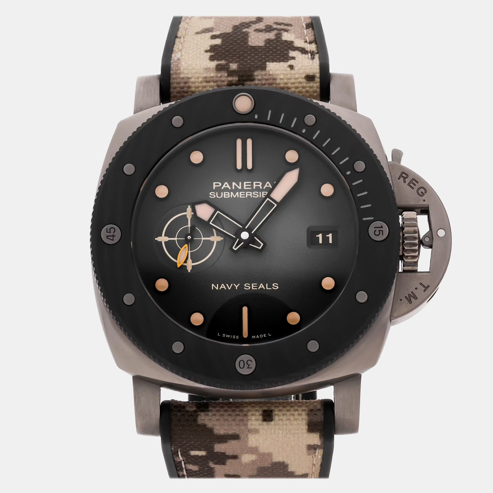 

Pre-Owned Panerai Submersible Navy SEALs Boutique Exclusive PAM 1669, Black