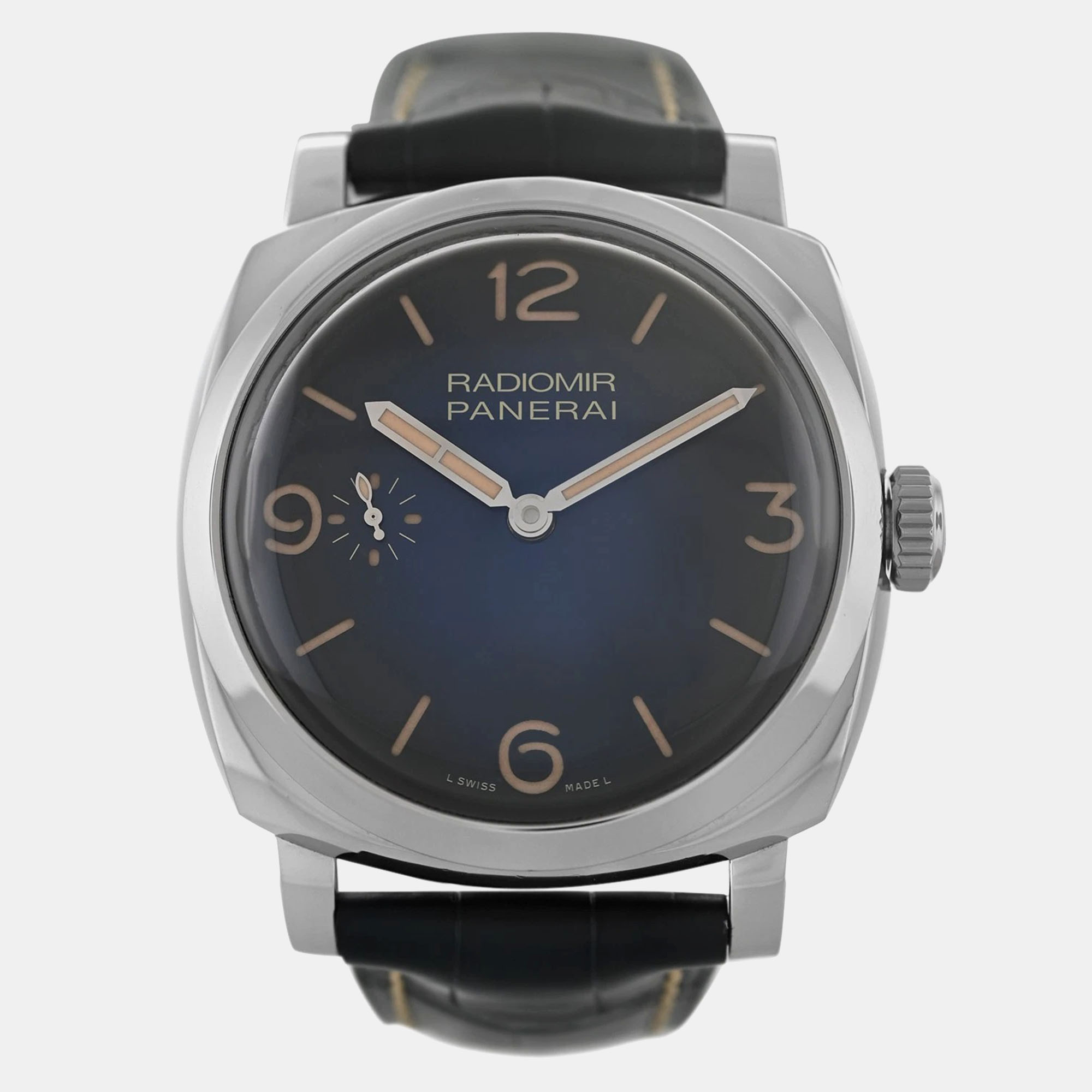 

Panerai Radiomir 1940 3 Days PAM00932 Manual Winding Blue Stainless Steel Men's Wristwatch 47 mm