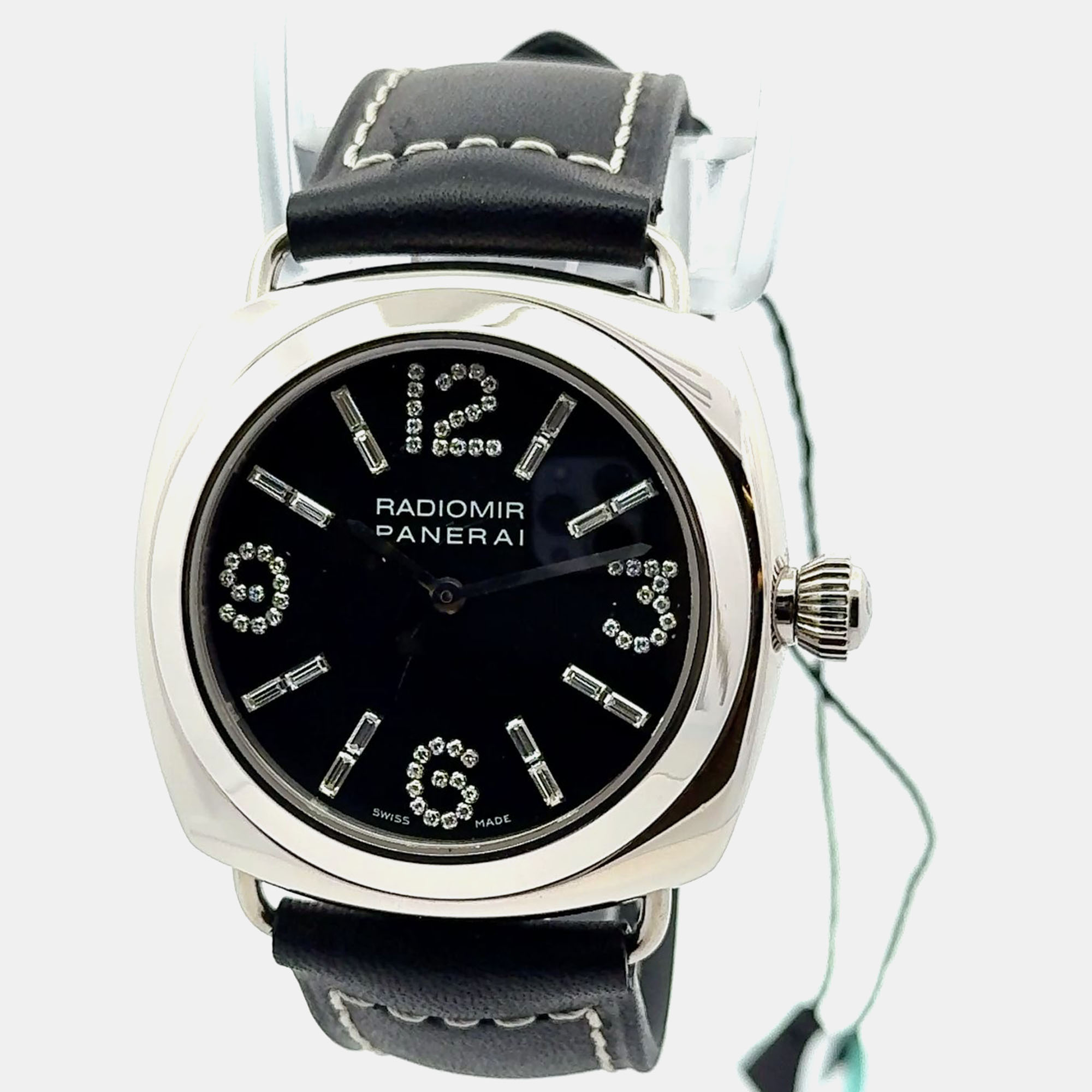 

Panerai Radiomir PAM00066 Automatic Black Dial 18K White Gold Men's Wristwatch 40 mm