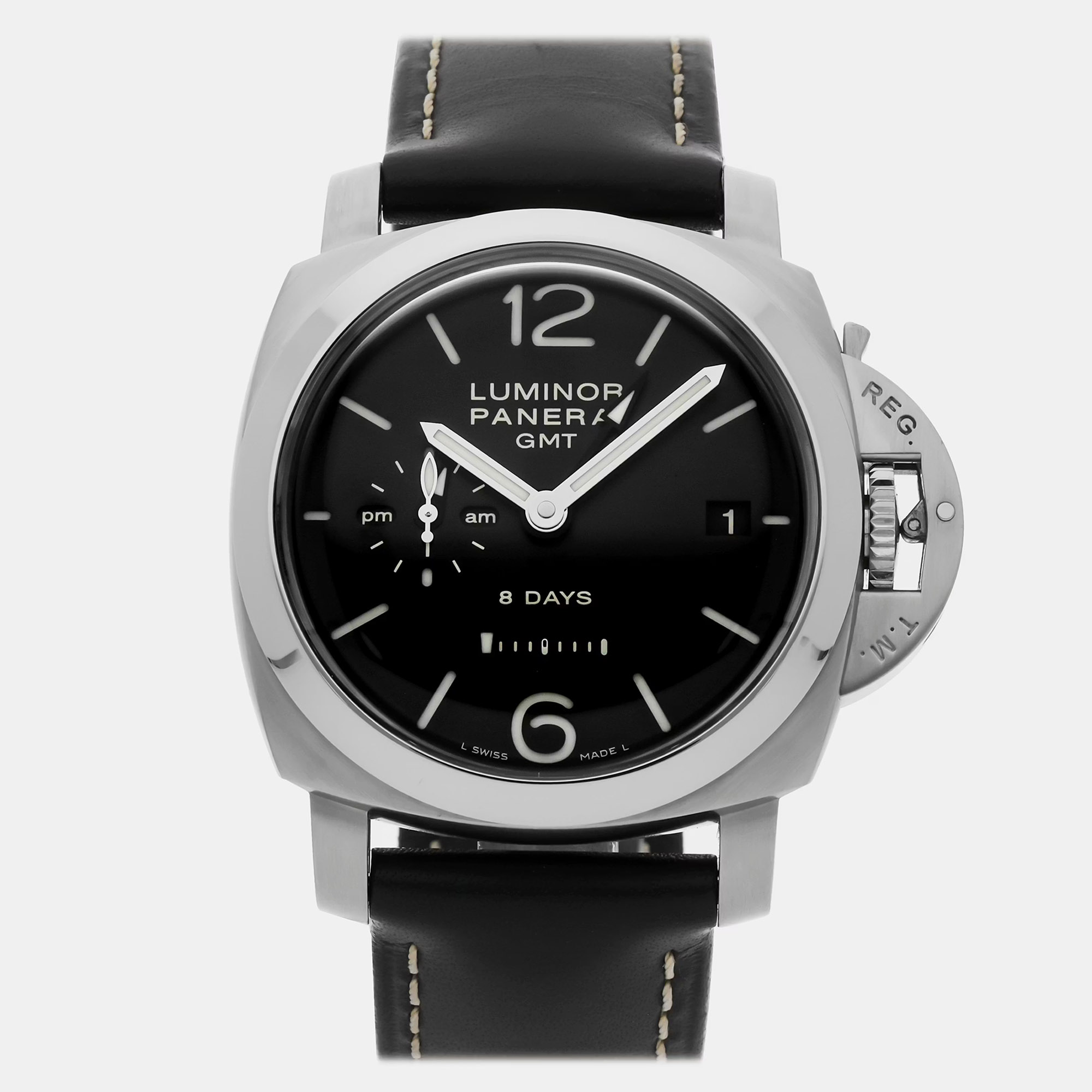 

Panerai Luminor PAM 233 Manual Winding Black Dial Stainless Steel Men's Wristwatch