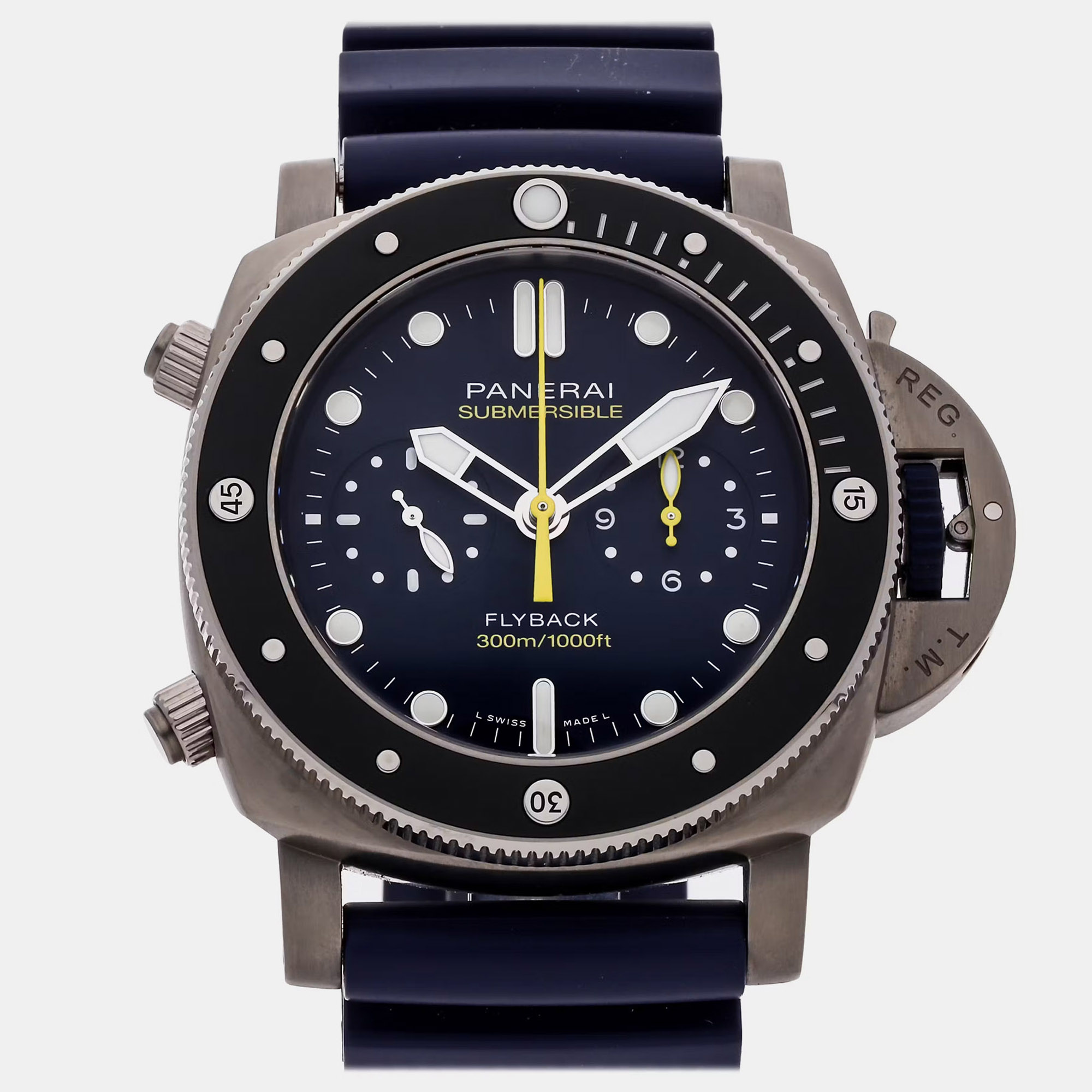 

Panerai Submersible PAM01291 Blue Titanium Automatic Men Wristwatch