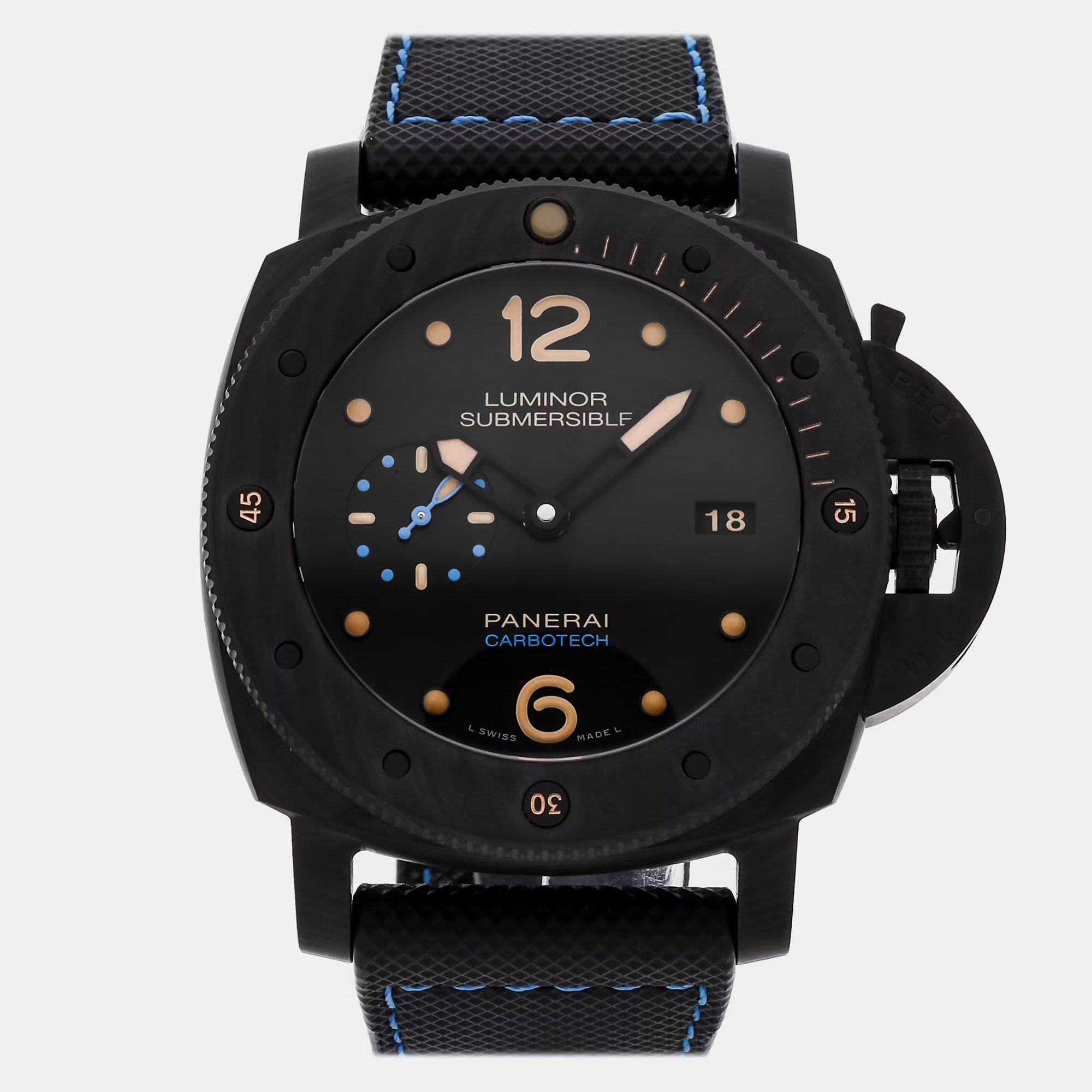 Panerai Luminor GMT PAM01441 Black Ceramic Automatic Mens Watches 44mm