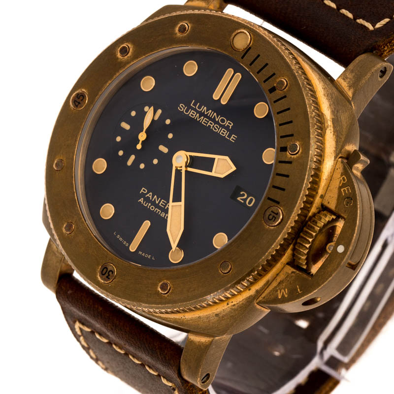 

Panerai Blue Bronze Luminor Submersible, Brown